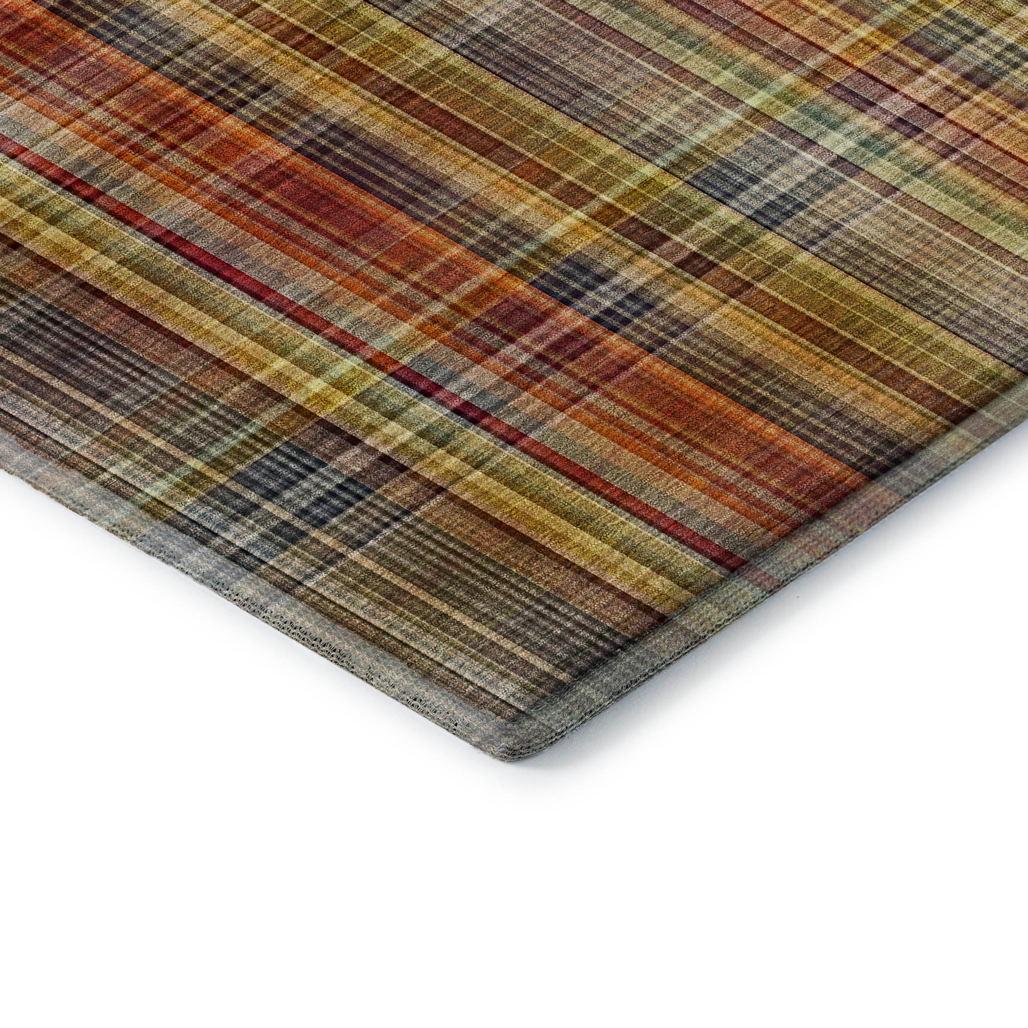Tallinn Machine Washable Transitional Paprika Orange Rug 1'8" x 2'6" #shape_Rectangle