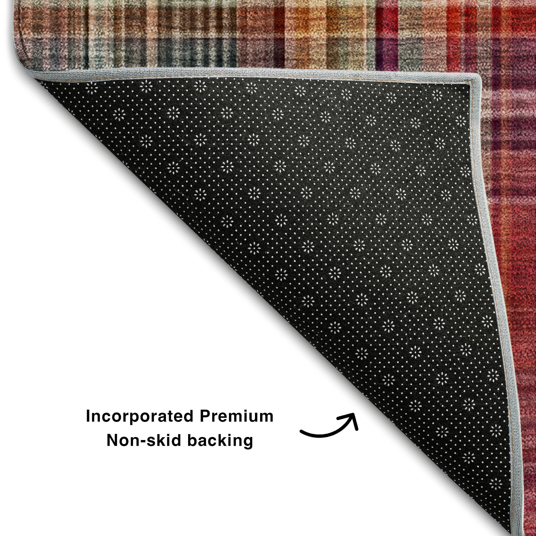 Tallinn Machine Washable Transitional Red Rug 1'8" x 2'6" #shape_Rectangle
