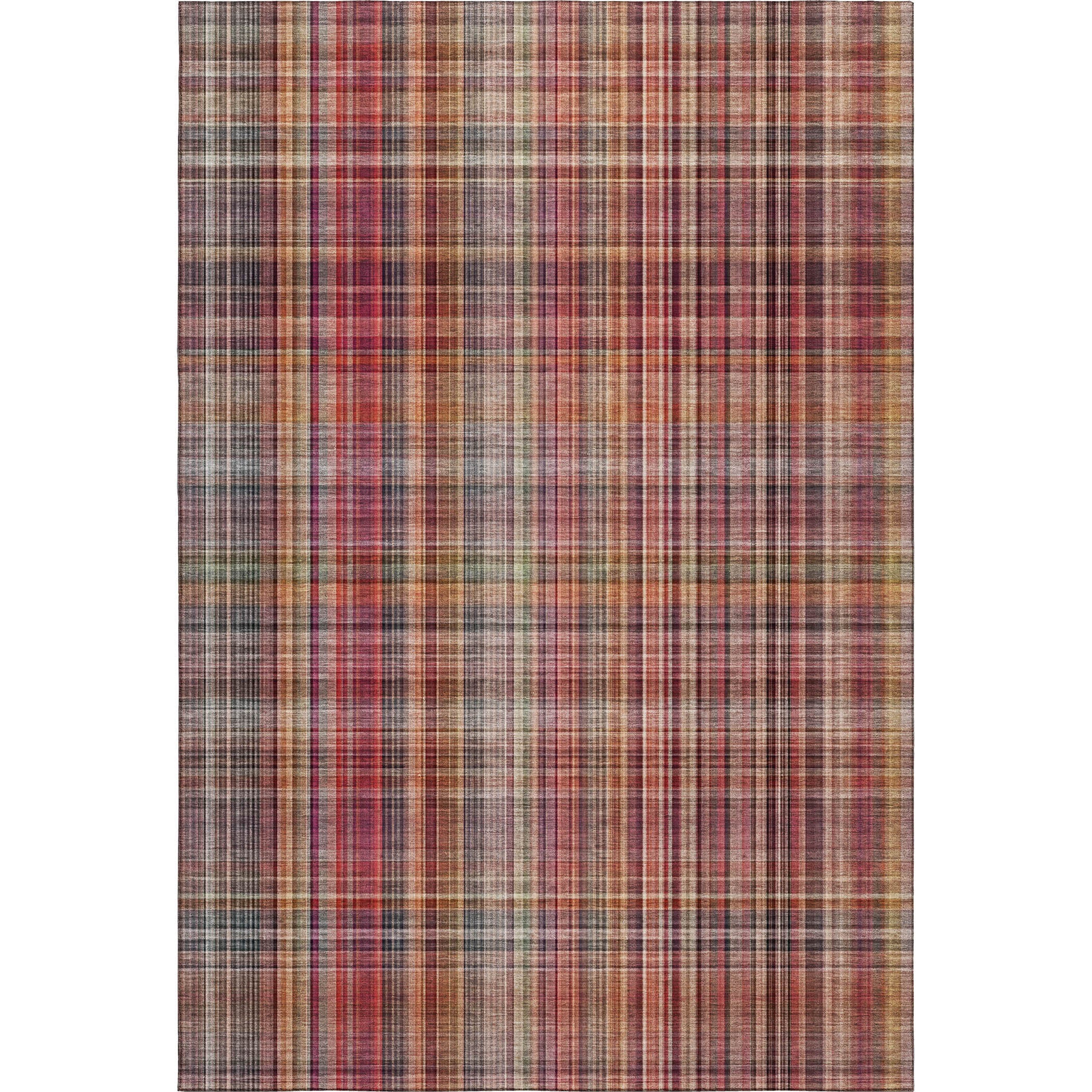Tallinn Machine Washable Transitional Red Rug 2'6" x 3'10" #shape_Rectangle