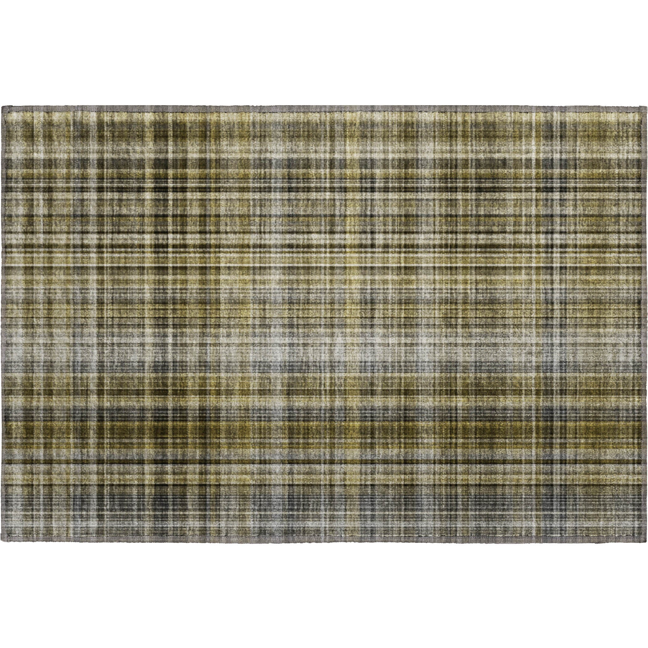 Tallinn Machine Washable Transitional Taupe Brown Rug 1'8" x 2'6" #shape_Rectangle