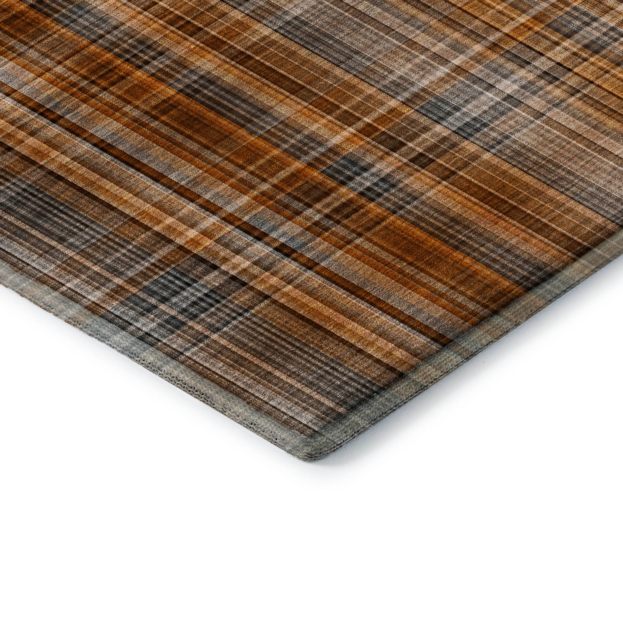 Tallinn Machine Washable Transitional Terracotta Orange Rug 1'8" x 2'6" #shape_Rectangle