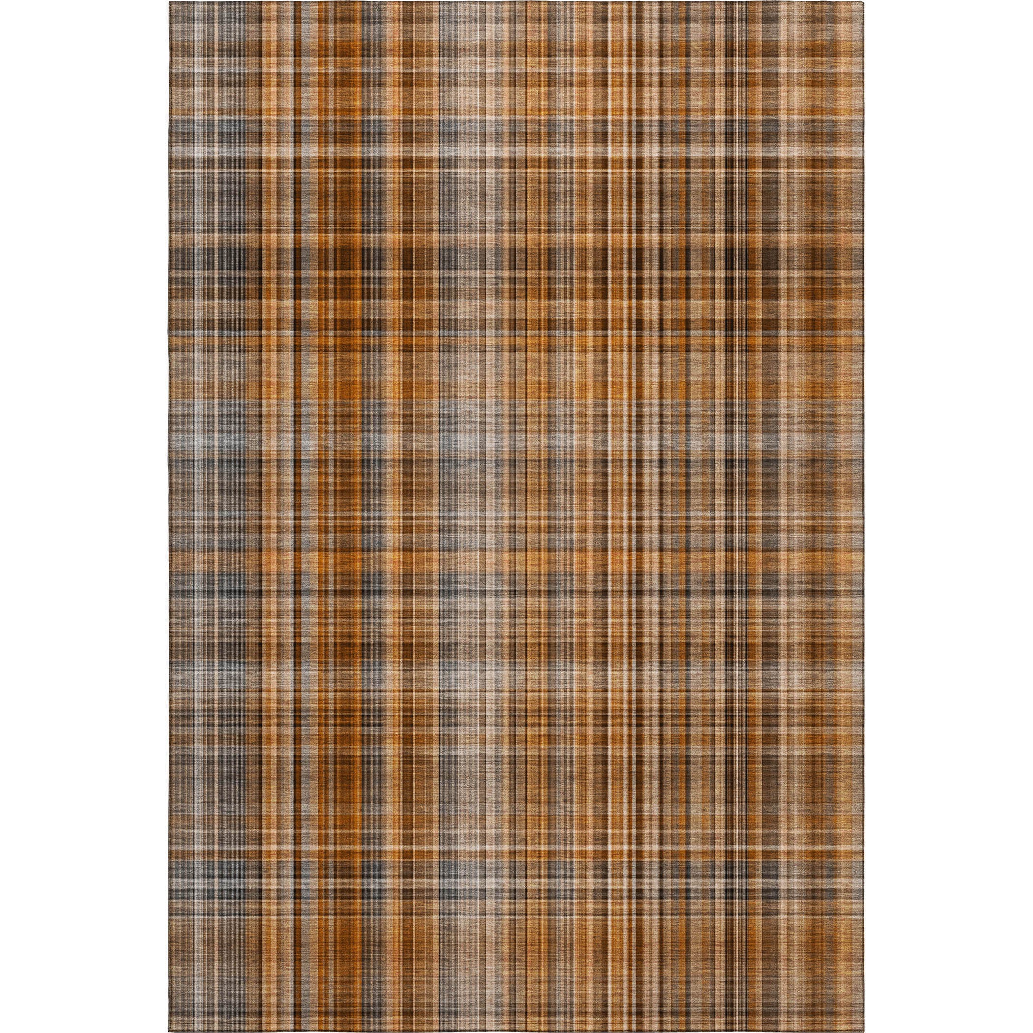 Tallinn Machine Washable Transitional Terracotta Orange Rug 2'6" x 3'10" #shape_Rectangle