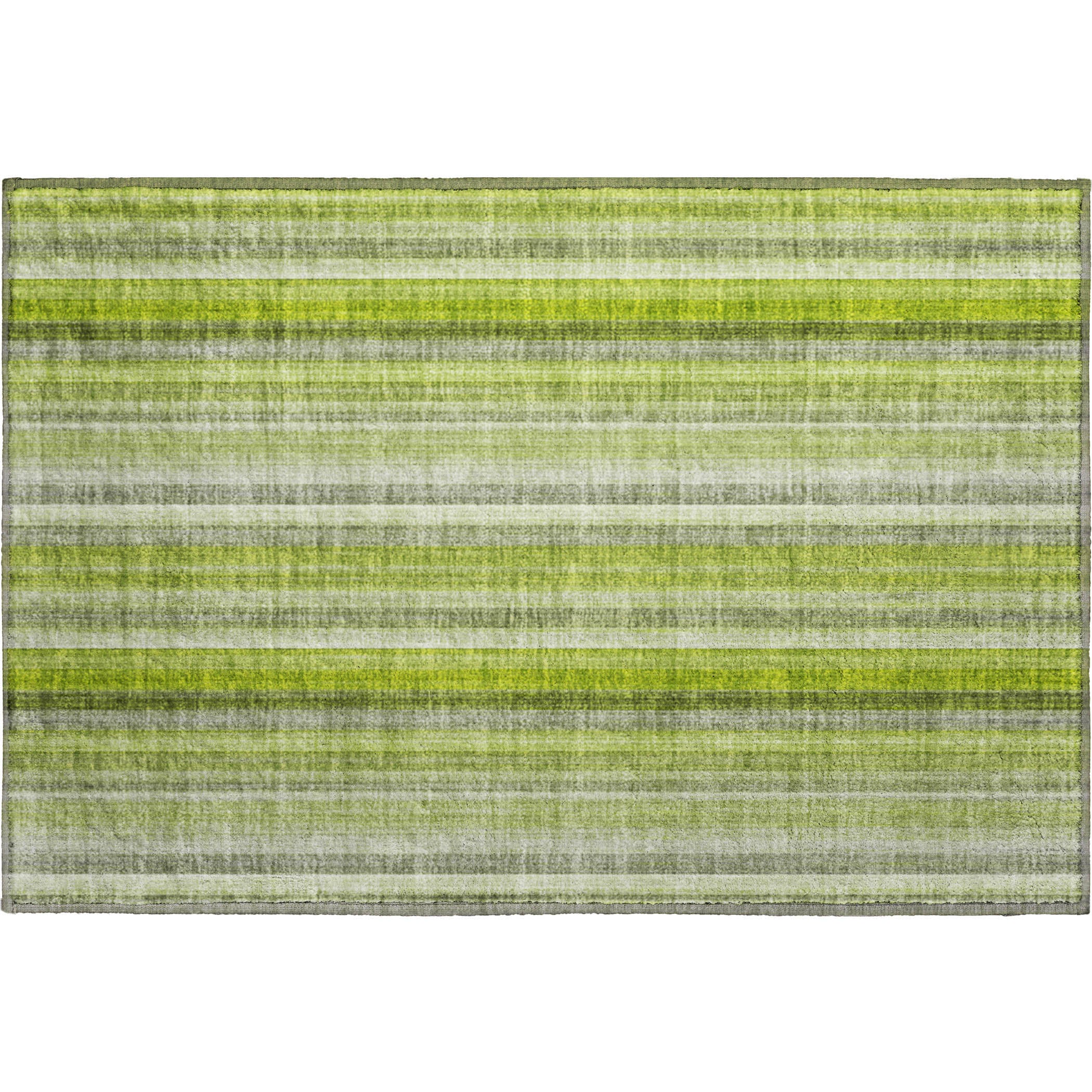 Siena Machine Washable Transitional Green Rug 1'8" x 2'6" #shape_Rectangle