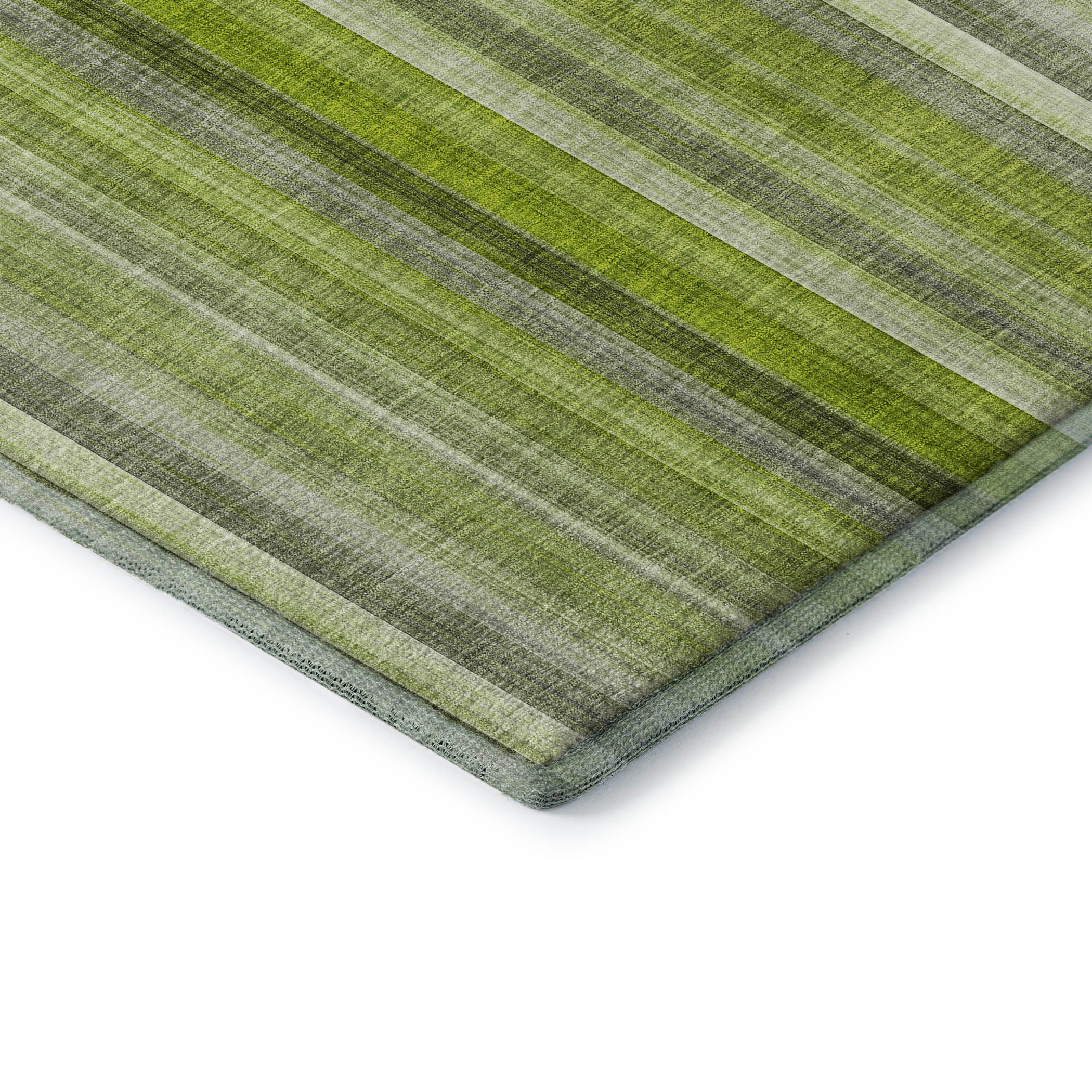 Siena Machine Washable Transitional Green Rug 1'8" x 2'6" #shape_Rectangle