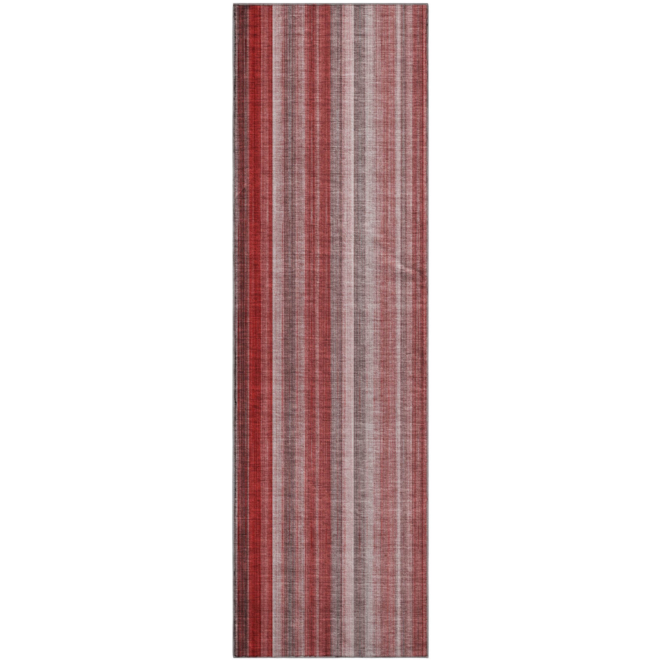 Siena Machine Washable Transitional Red Rug 2'3" x 7'6" #shape_Runner