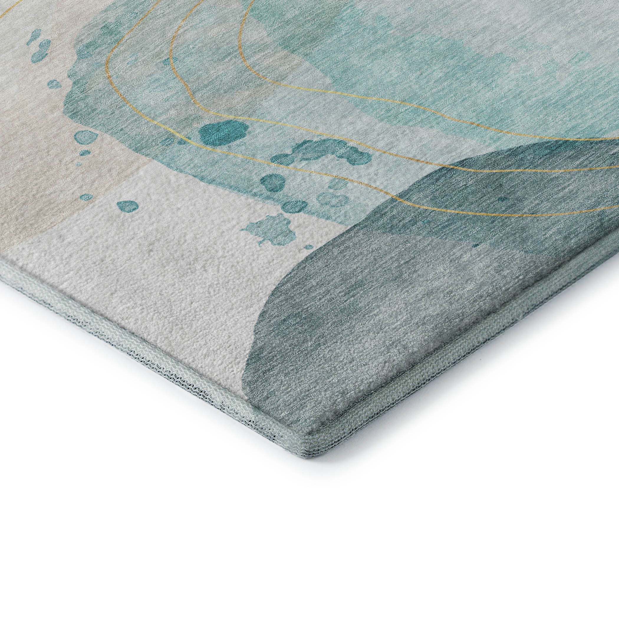 Antigua Machine Washable Transitional Beige Brown Rug 1'8" x 2'6" #shape_Rectangle