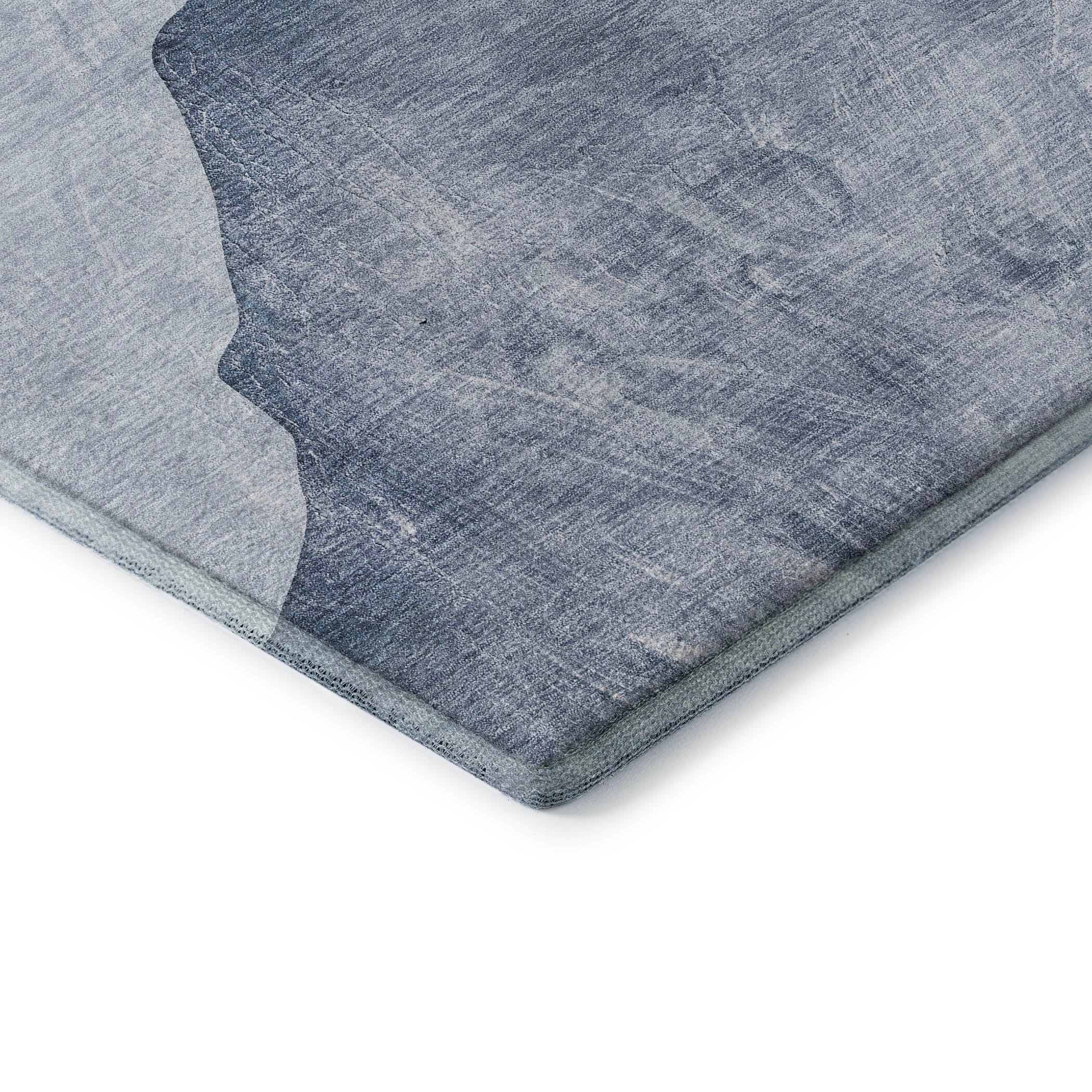 Seoul Machine Washable Transitional Blue Rug 1'8" x 2'6" #shape_Rectangle