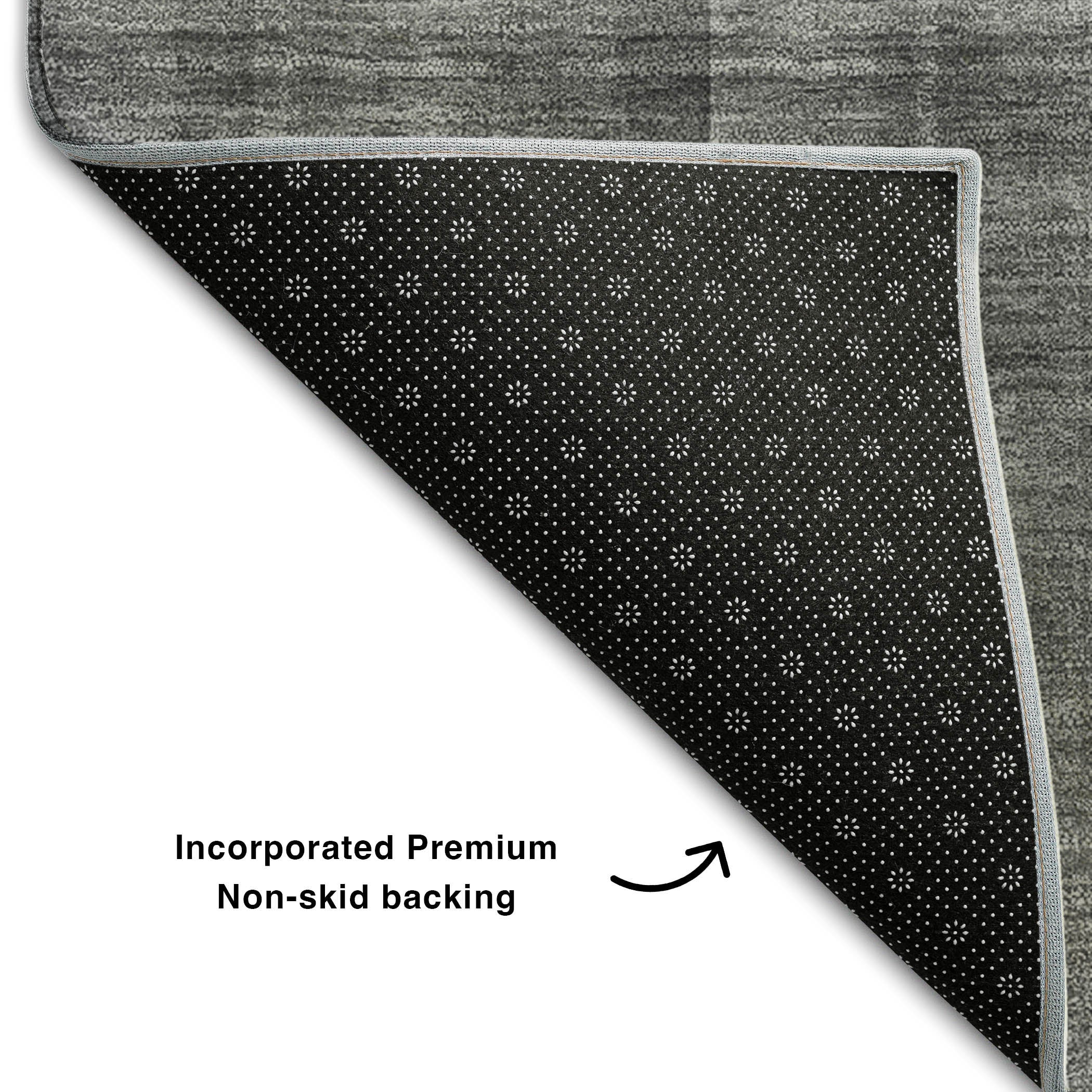 Havana Machine Washable Transitional Gray Rug 1'8" x 2'6" #shape_Rectangle