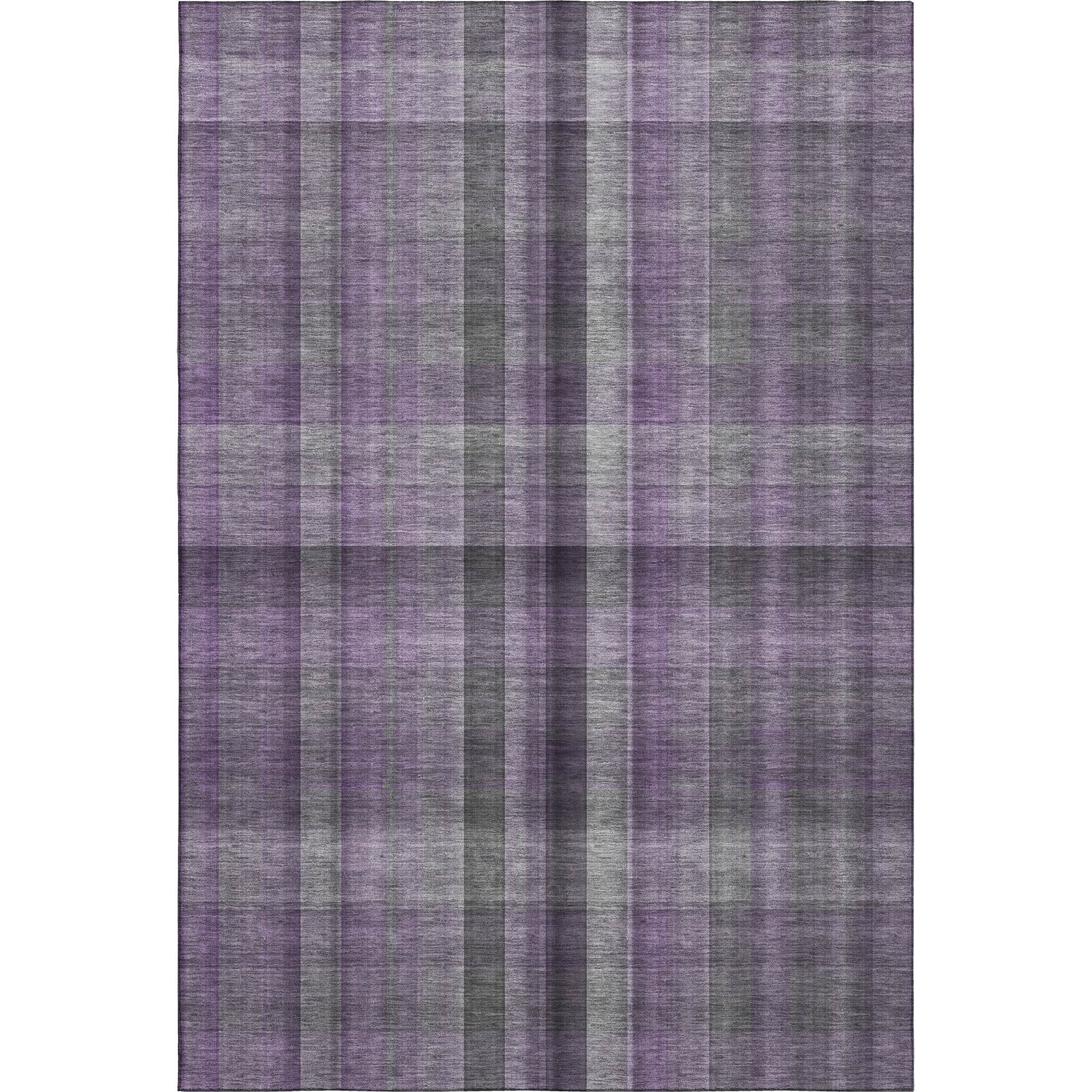 Havana Machine Washable Transitional Purple Rug 2'6" x 3'10" #shape_Rectangle