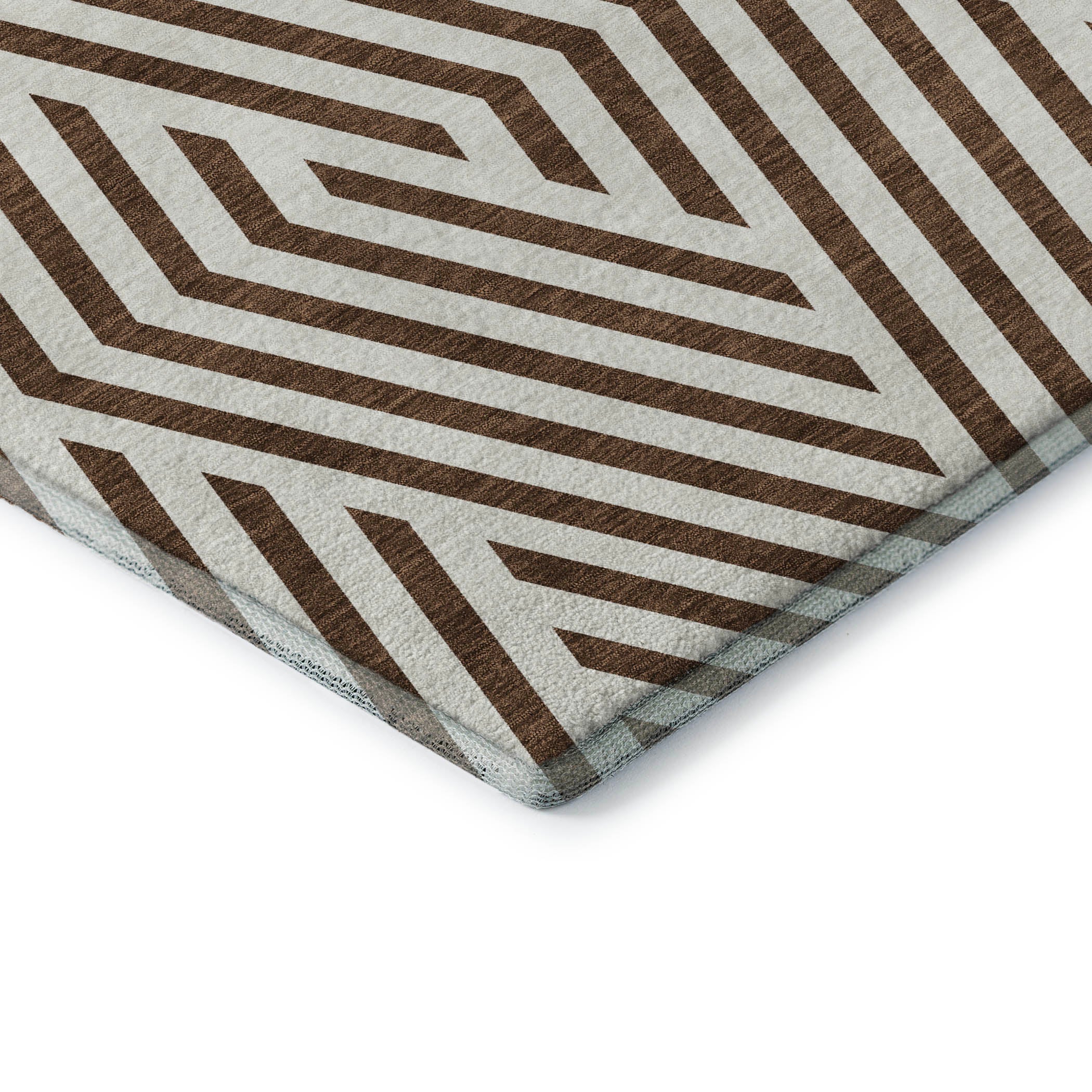 Oaxaca Machine Washable Transitional Brown Rug 1'8" x 2'6" #shape_Rectangle