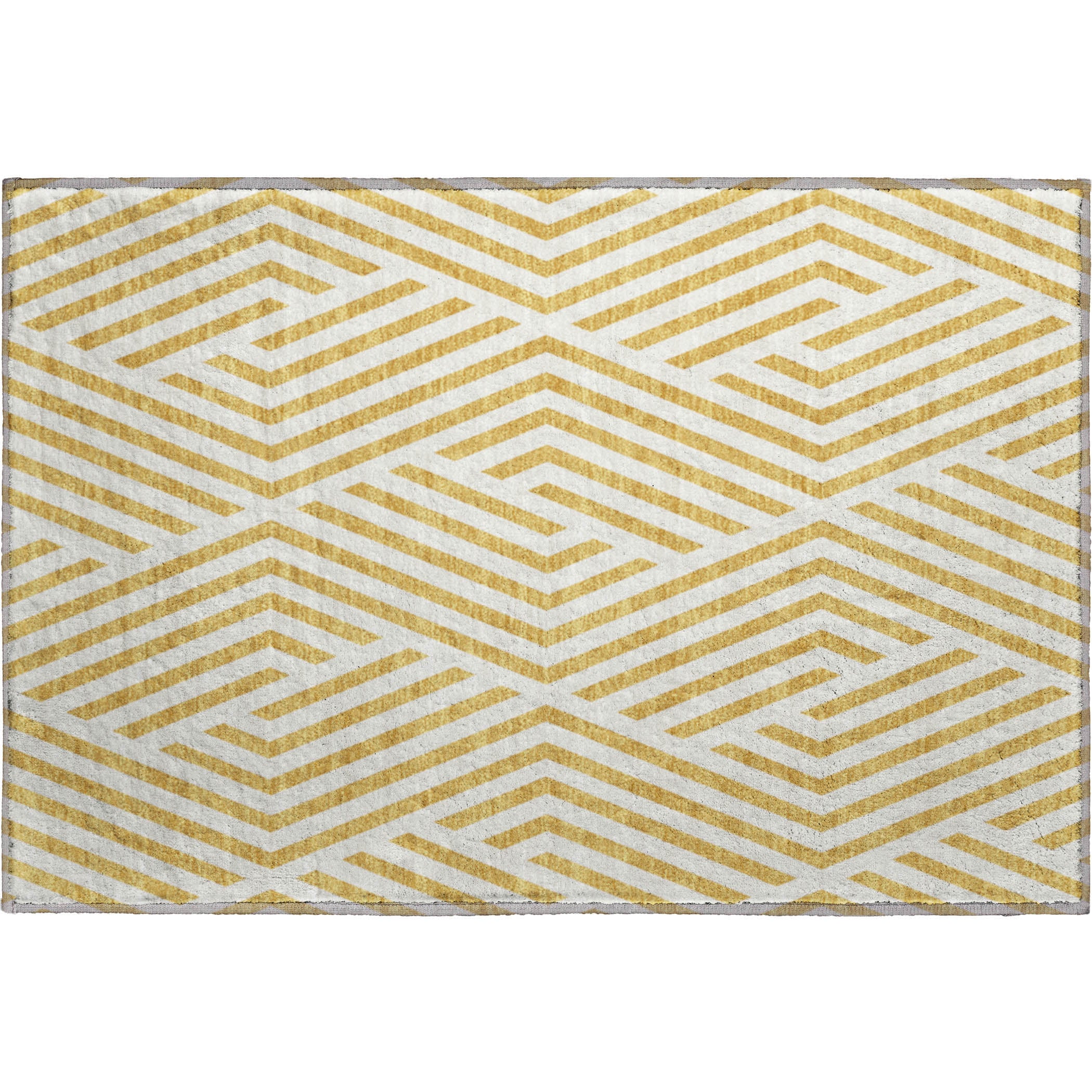 Oaxaca Machine Washable Transitional Gold Rug 1'8" x 2'6" #shape_Rectangle