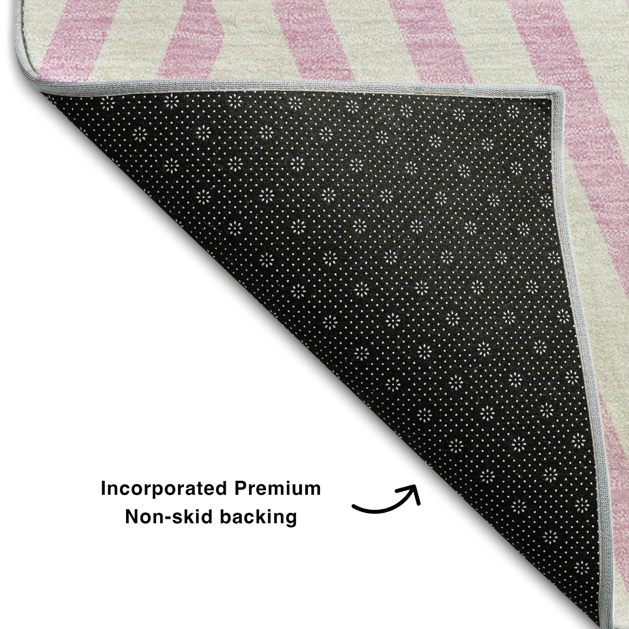 Oaxaca Machine Washable Transitional Pink Rug 1'8" x 2'6" #shape_Rectangle