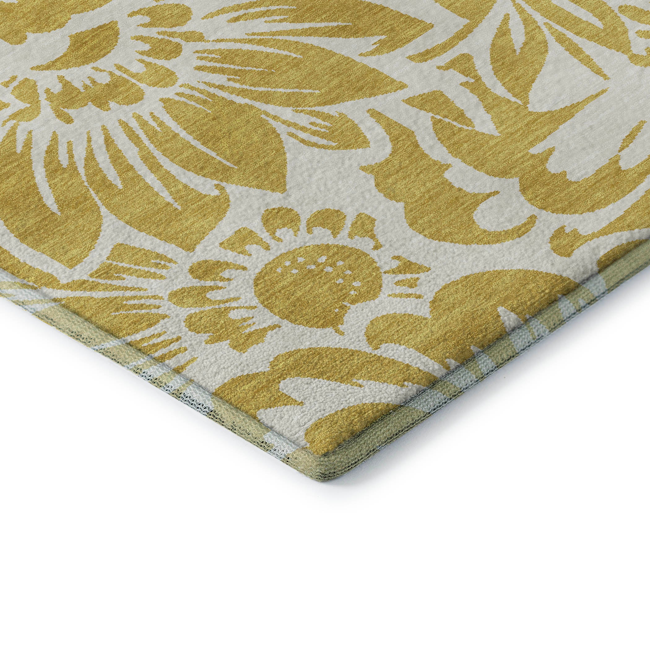 Cartagena Machine Washable Transitional Gold Rug 1'8" x 2'6" #shape_Rectangle