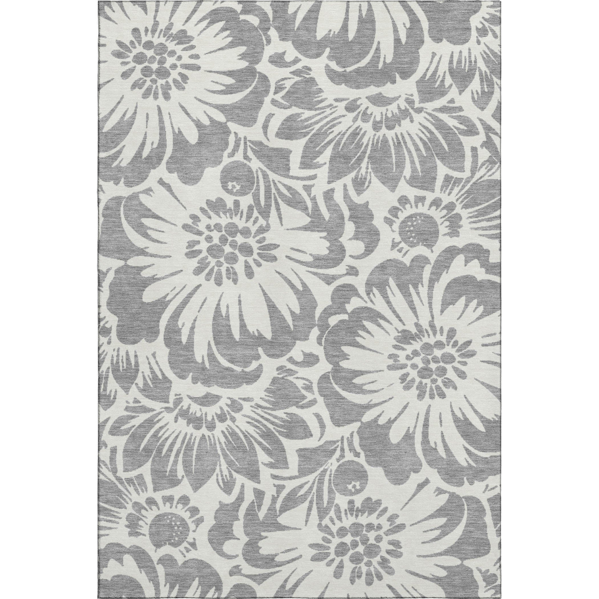 Cartagena Machine Washable Transitional Gray Rug 2'6" x 3'10" #shape_Rectangle