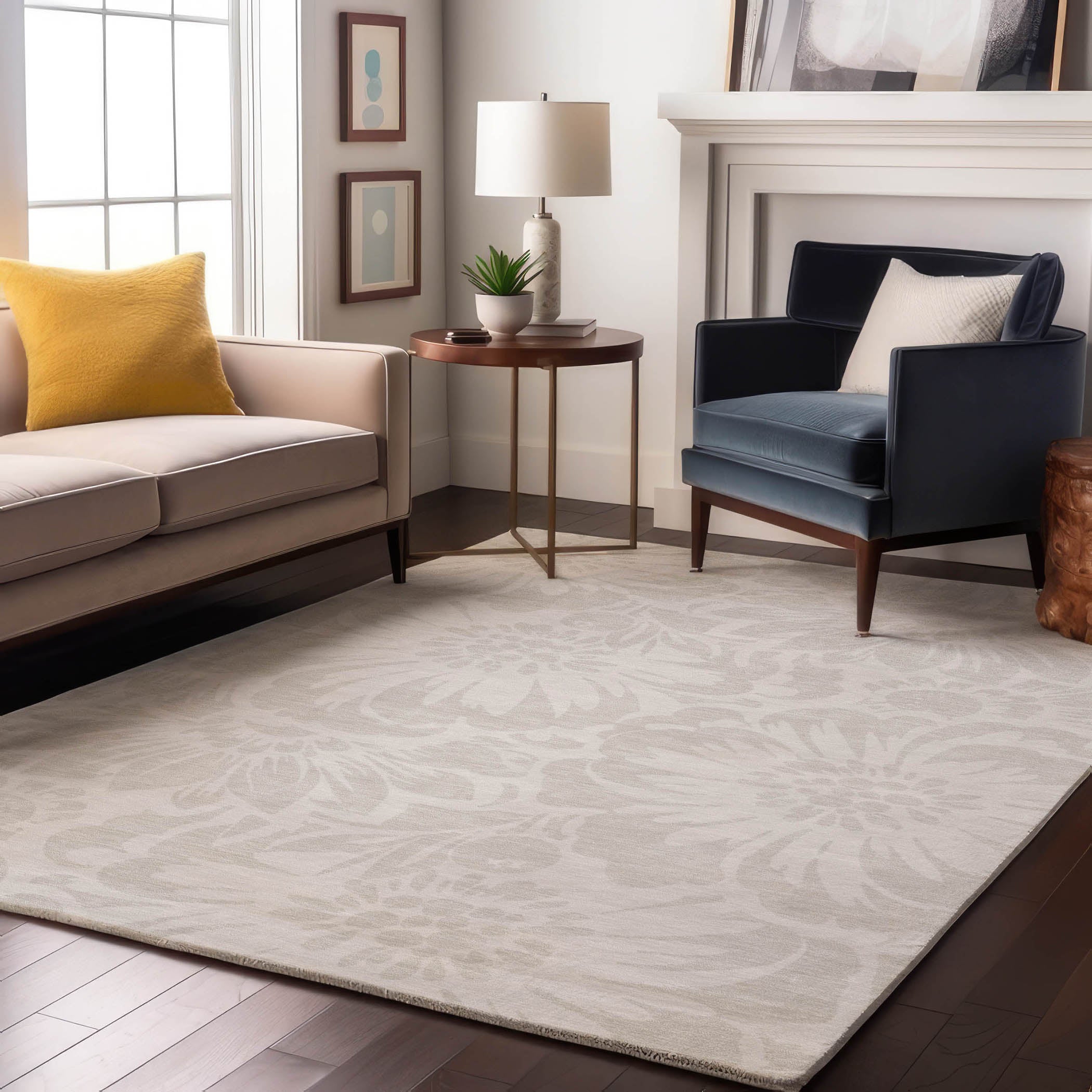 Cartagena Machine Washable Transitional Ivory Rug 2'6" x 3'10" #shape_Rectangle