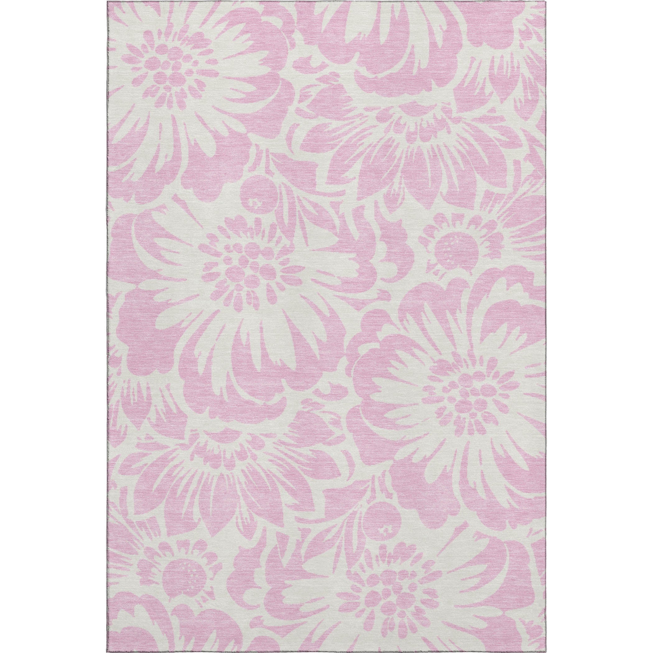 Cartagena Machine Washable Transitional Pink Rug 2'6" x 3'10" #shape_Rectangle
