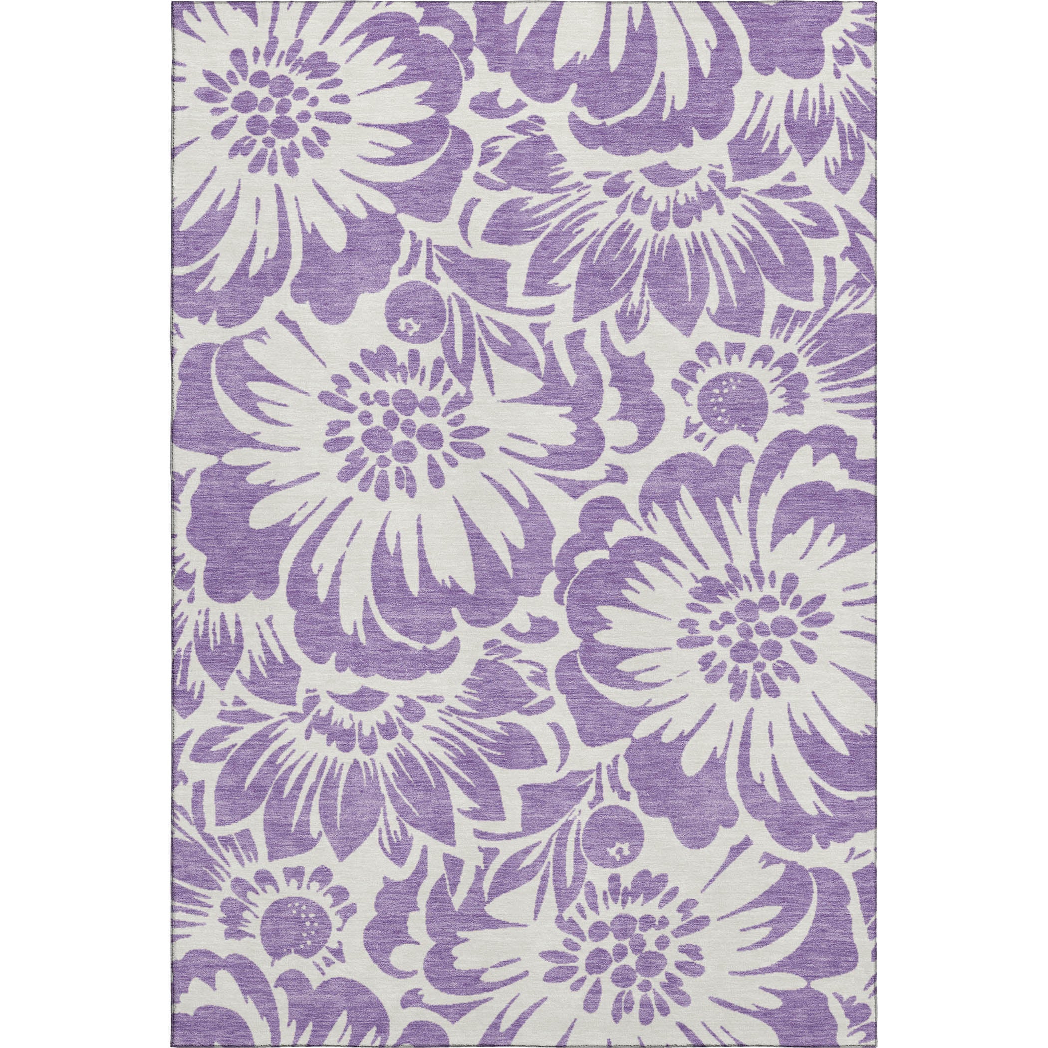 Cartagena Machine Washable Transitional Purple Rug 2'6" x 3'10" #shape_Rectangle
