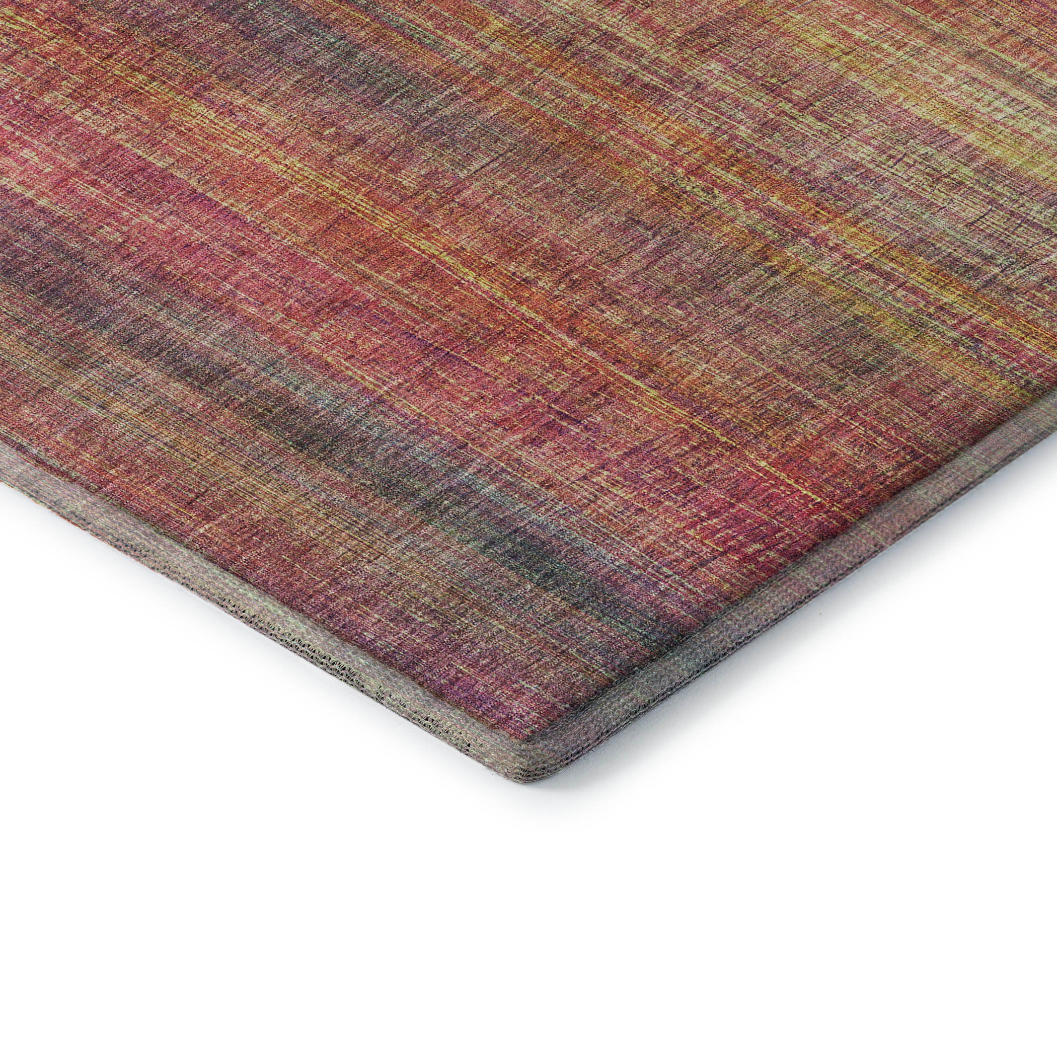 Budapest Machine Washable Transitional Red Rug 1'8" x 2'6" #shape_Rectangle