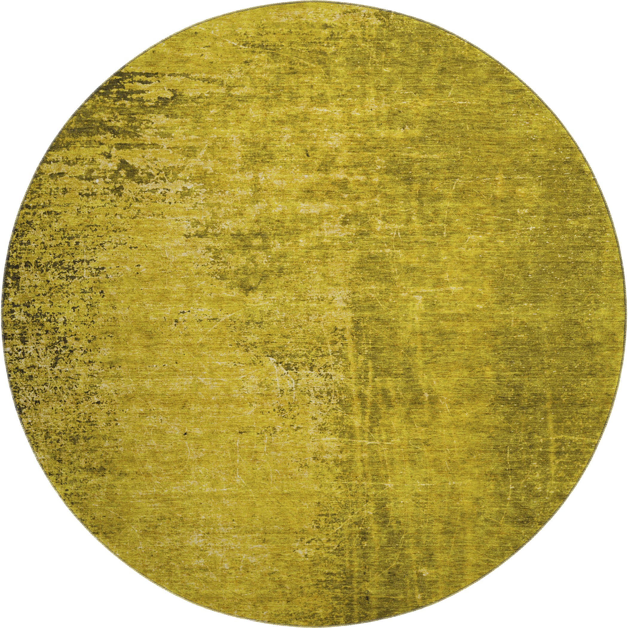 Jaipur Machine Washable Transitional Gold Rug 8' x 8' #shape_Round