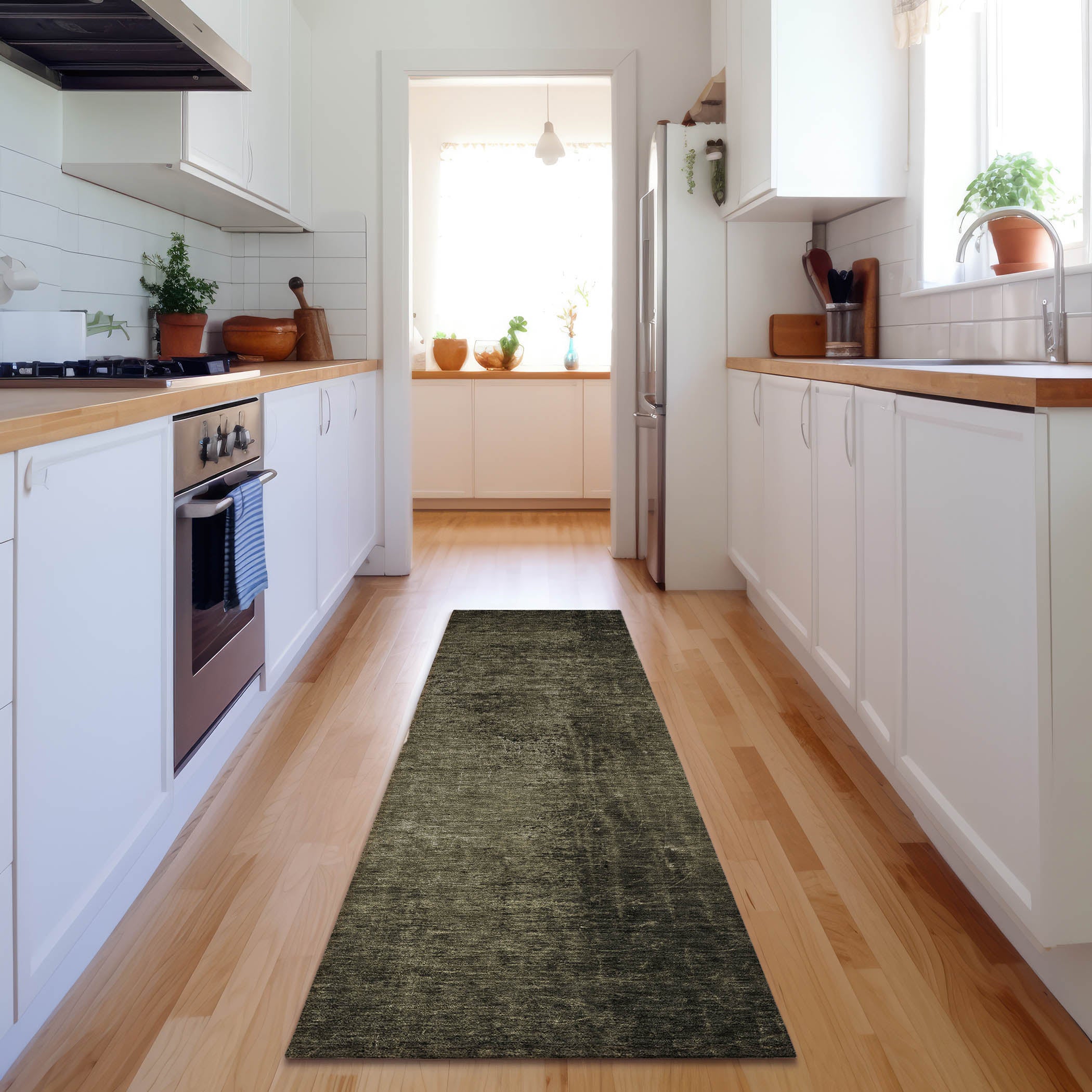 Jaipur Machine Washable Transitional Gray Rug 2'3" x 7'6" #shape_Runner