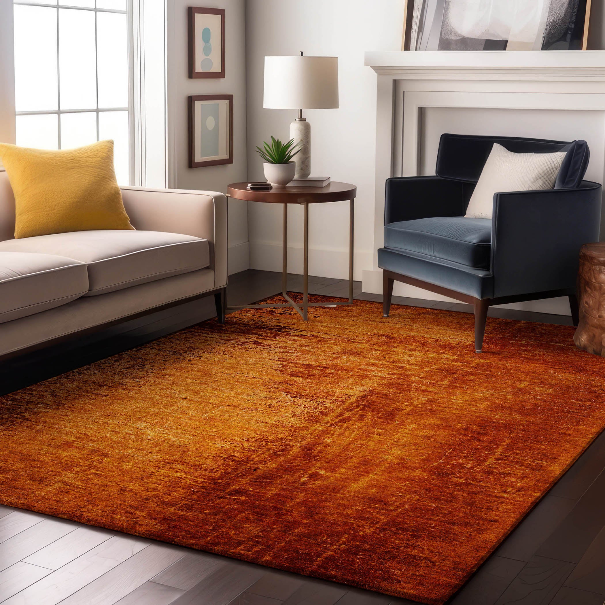 Jaipur Machine Washable Transitional Paprika Orange Rug 2'6" x 3'10" #shape_Rectangle