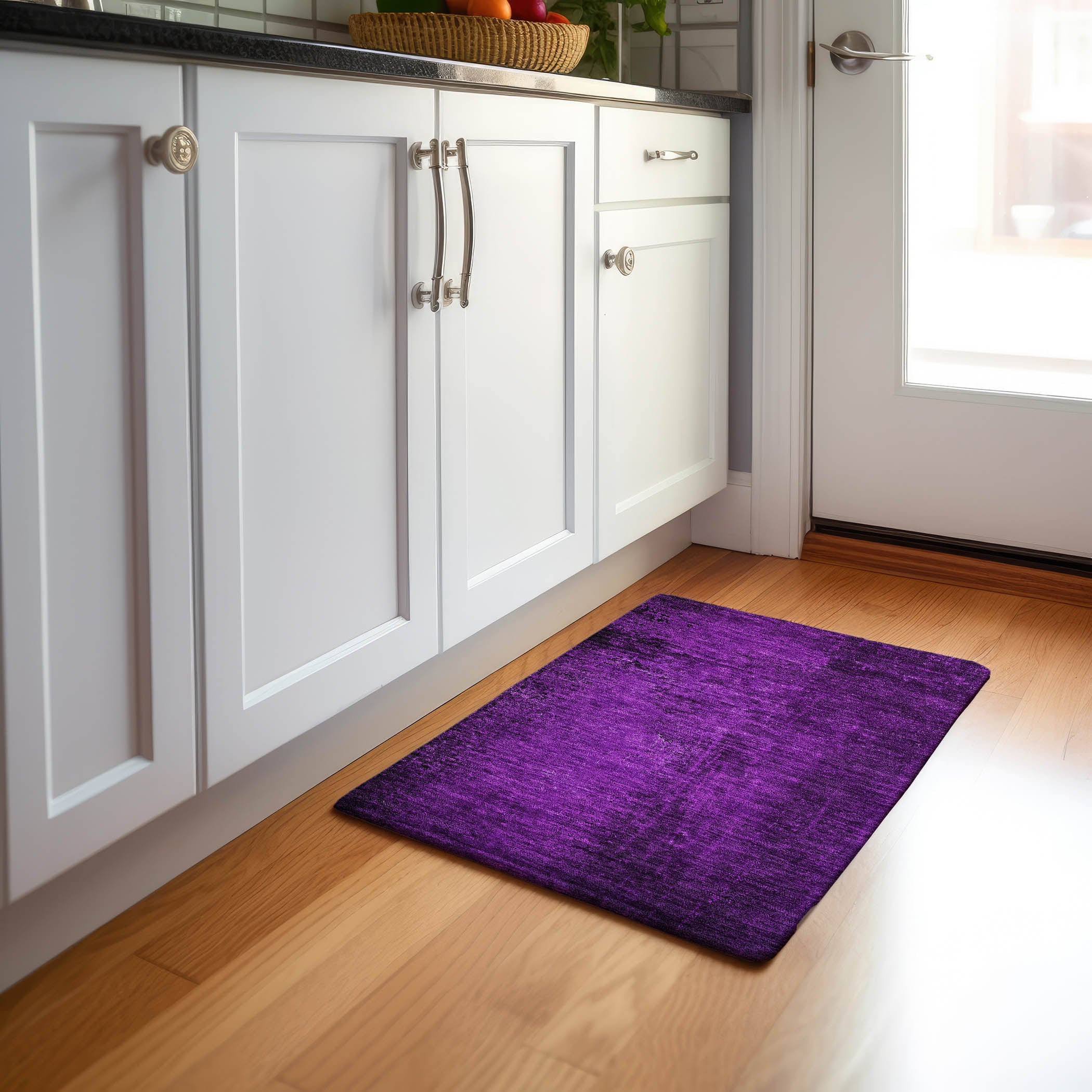 Jaipur Machine Washable Transitional Purple Rug 1'8" x 2'6" #shape_Rectangle