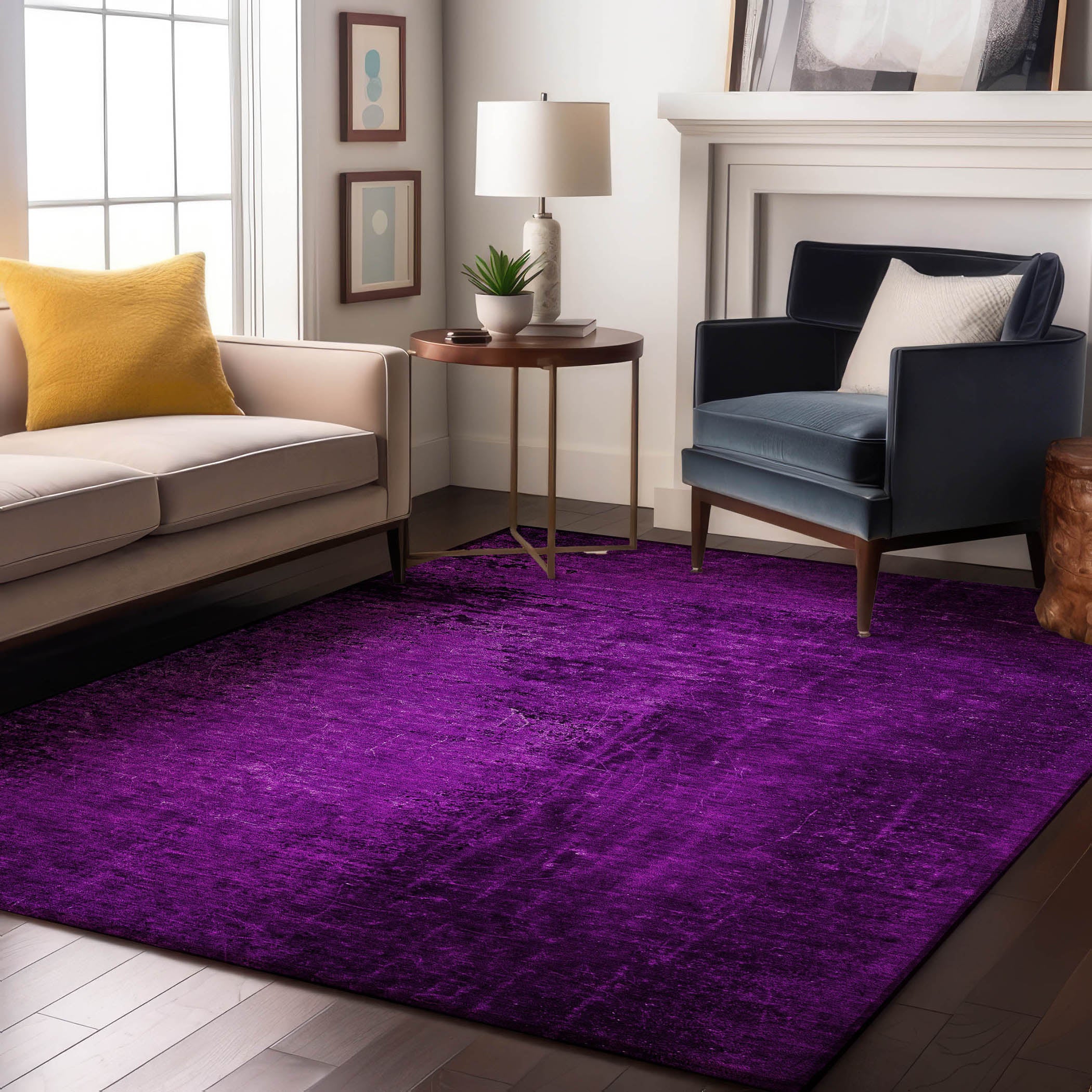Jaipur Machine Washable Transitional Purple Rug 2'6" x 3'10" #shape_Rectangle