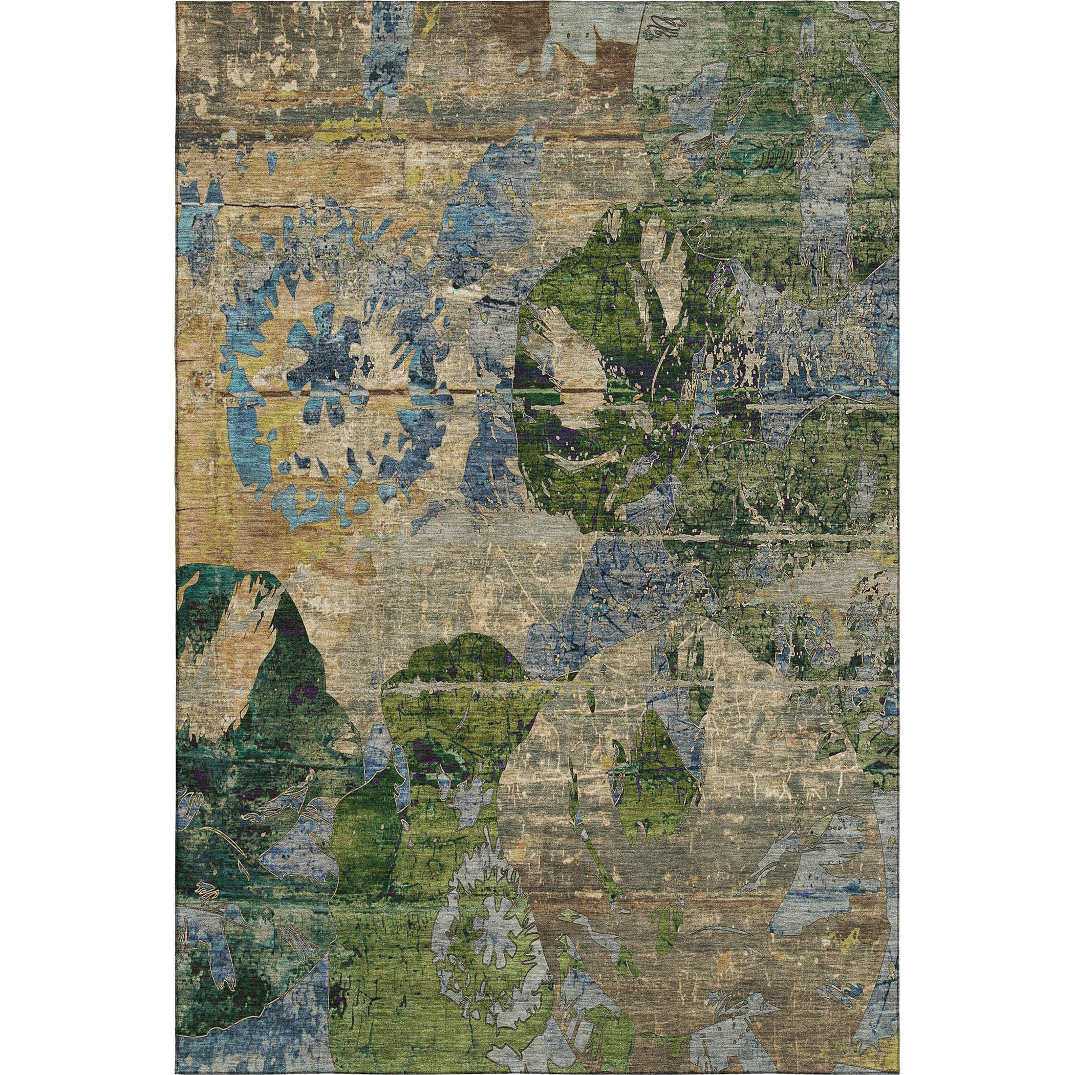 Dublin Machine Washable Transitional Taupe Brown Rug 2'6" x 3'10" #shape_Rectangle