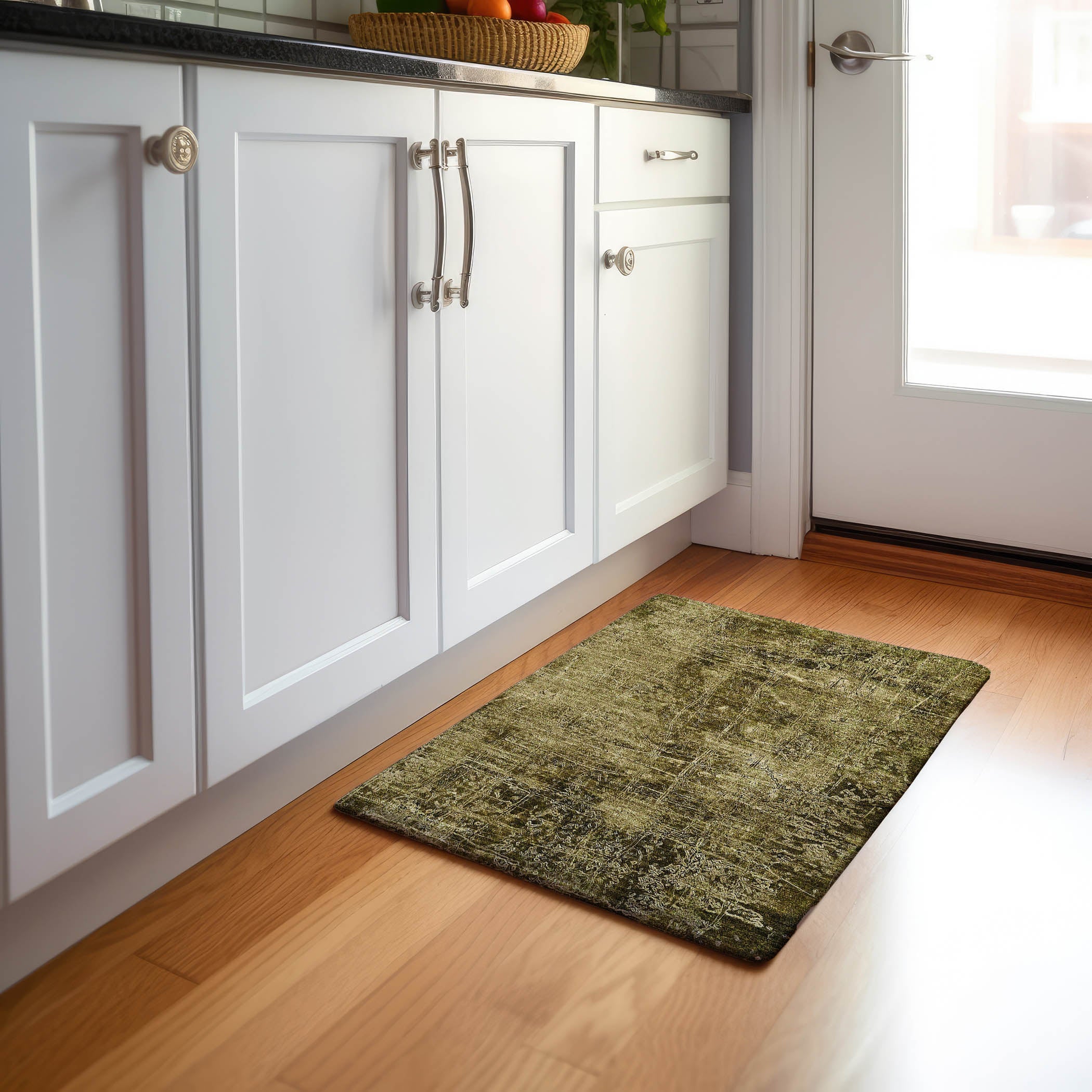 Bergen Machine Washable Transitional Brown Rug 1'8" x 2'6" #shape_Rectangle