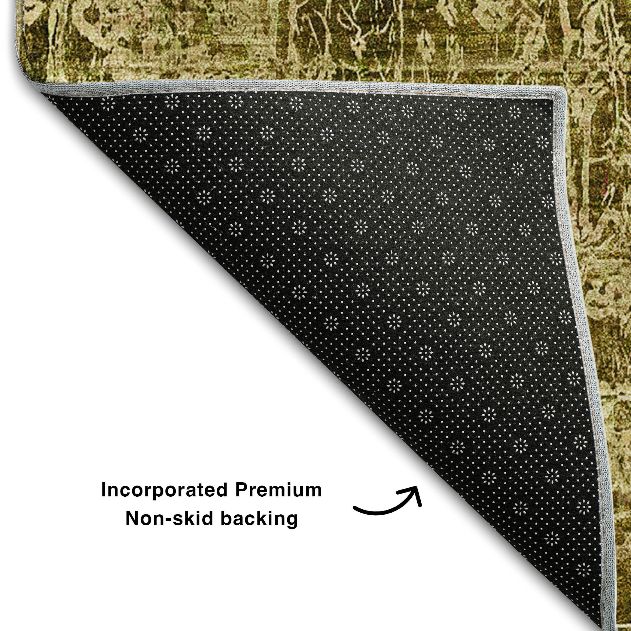 Bergen Machine Washable Transitional Brown Rug 1'8" x 2'6" #shape_Rectangle