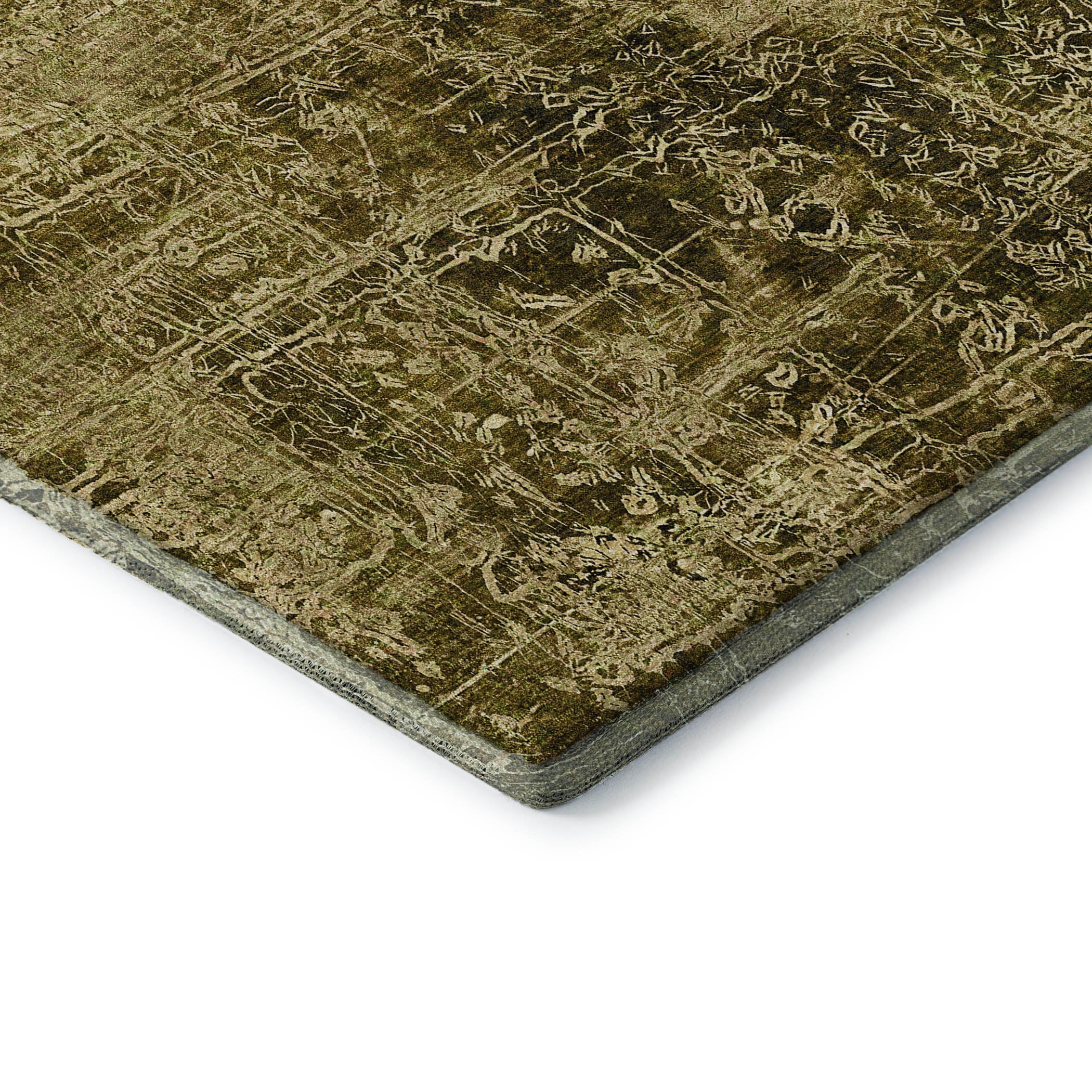 Bergen Machine Washable Transitional Brown Rug 1'8" x 2'6" #shape_Rectangle
