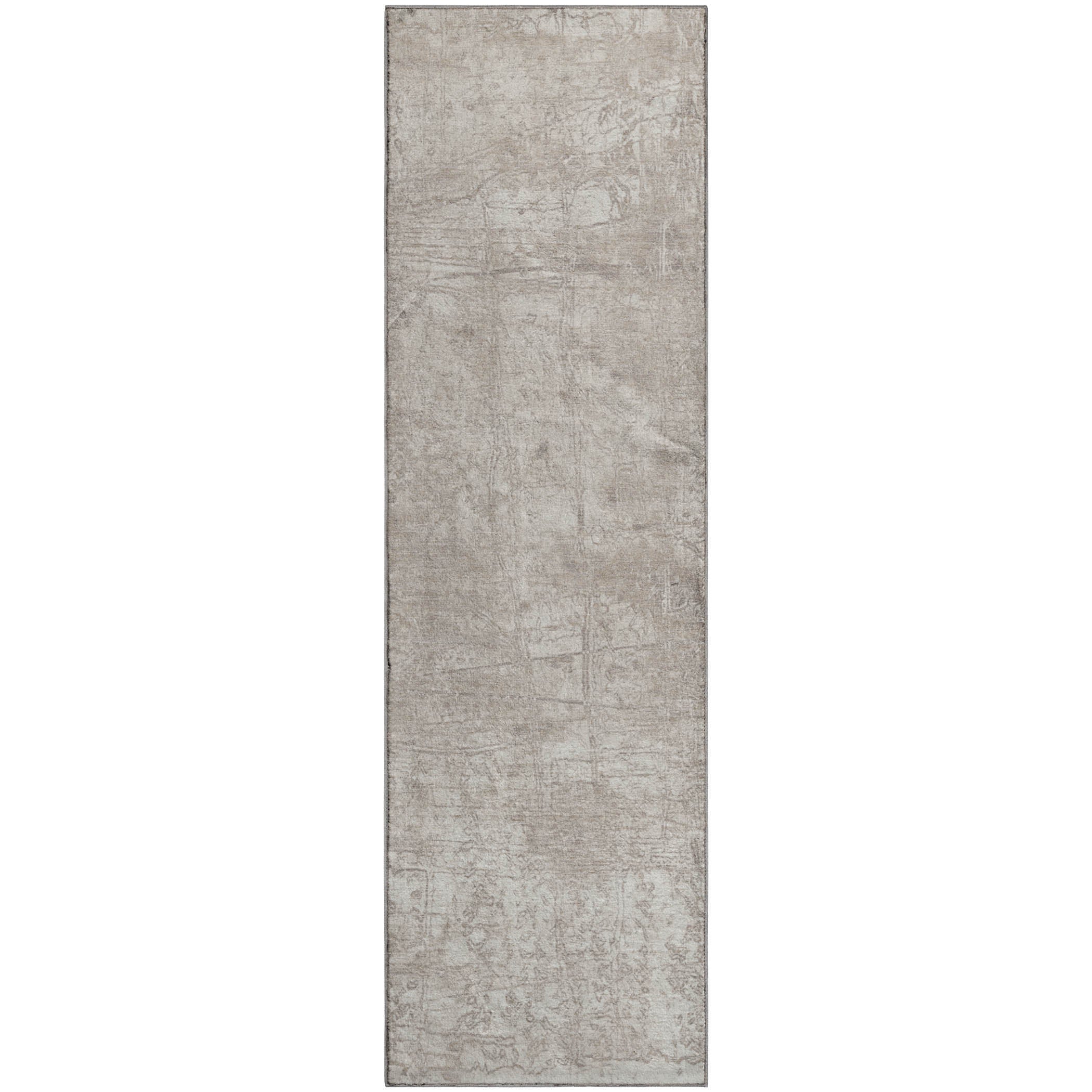 Bergen Machine Washable Transitional Ivory Rug 2'3" x 7'6" #shape_Runner