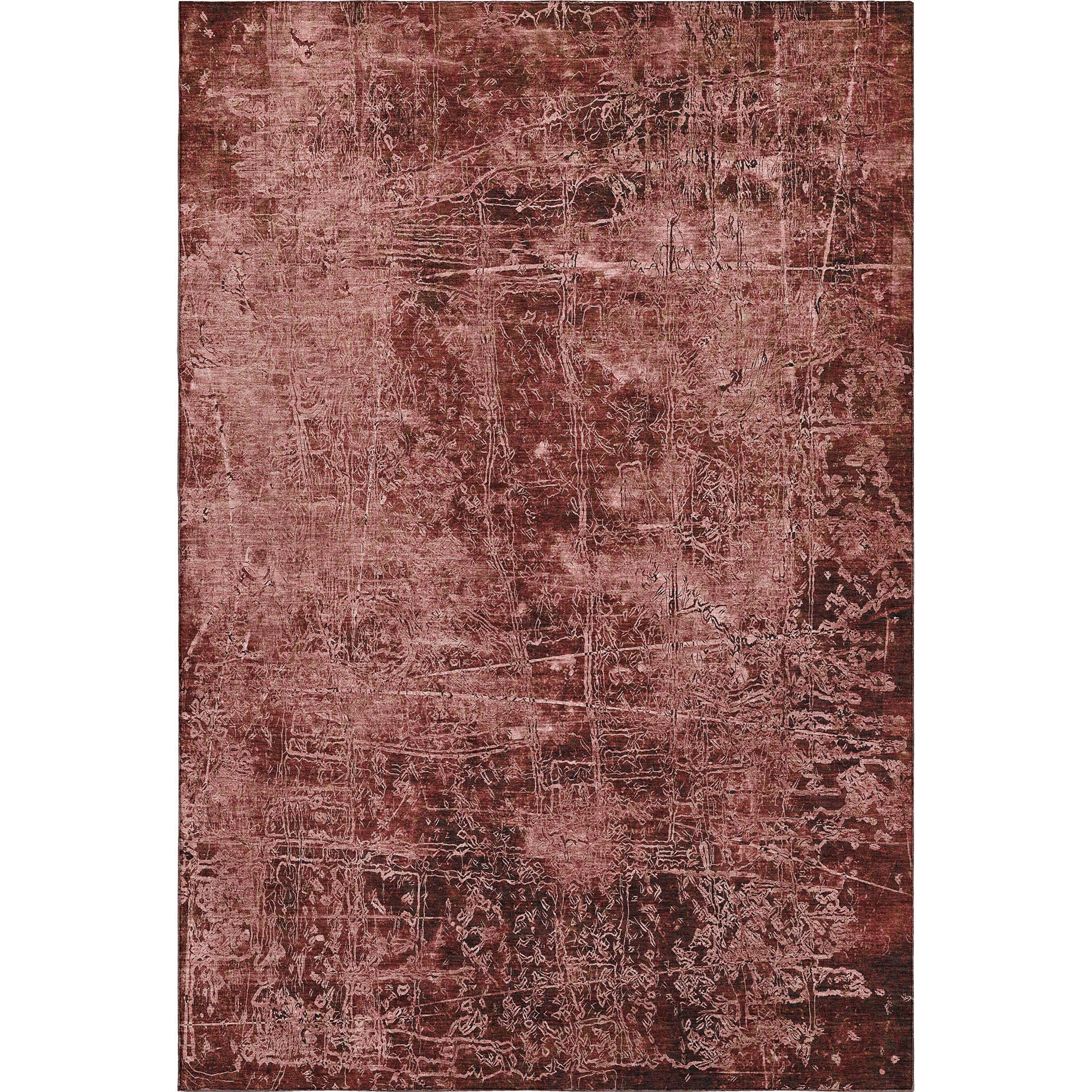 Bergen Machine Washable Transitional Merlot Red Rug 2'6" x 3'10" #shape_Rectangle