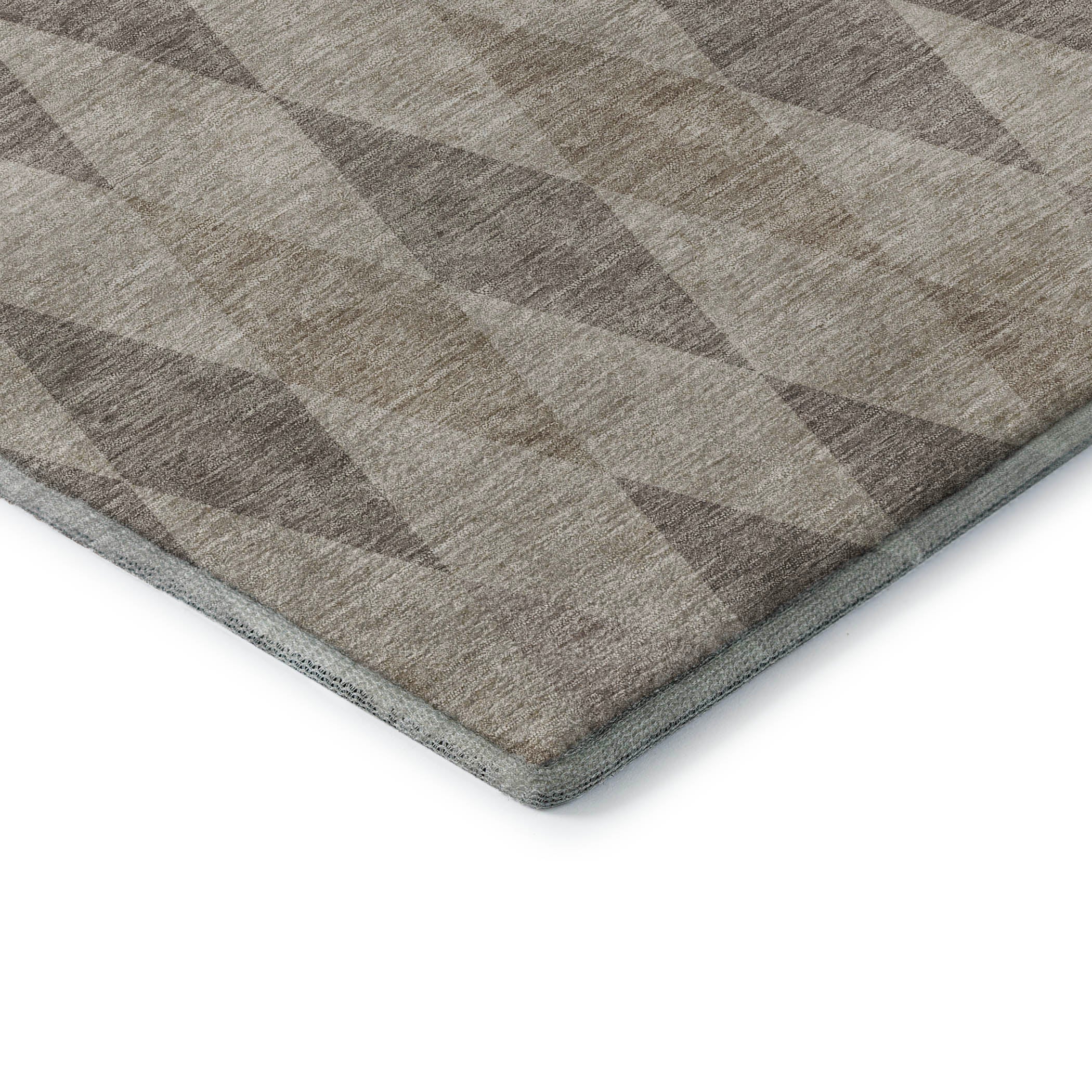 Kathmandu Machine Washable Transitional Beige Brown Rug 1'8" x 2'6" #shape_Rectangle