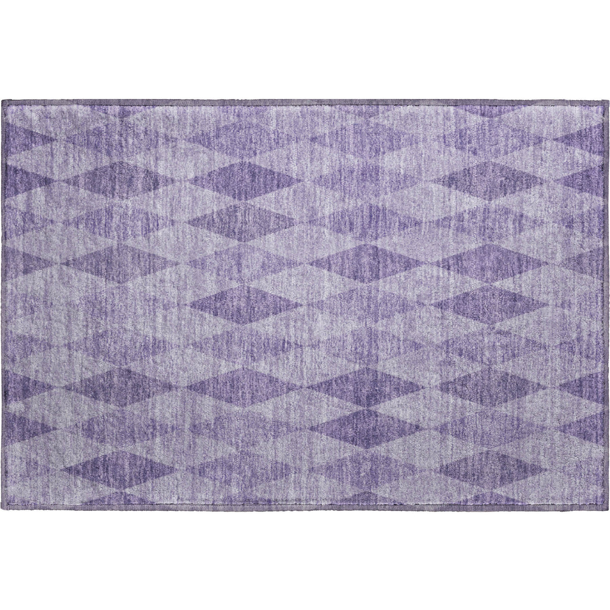 Kathmandu Machine Washable Transitional Purple Rug