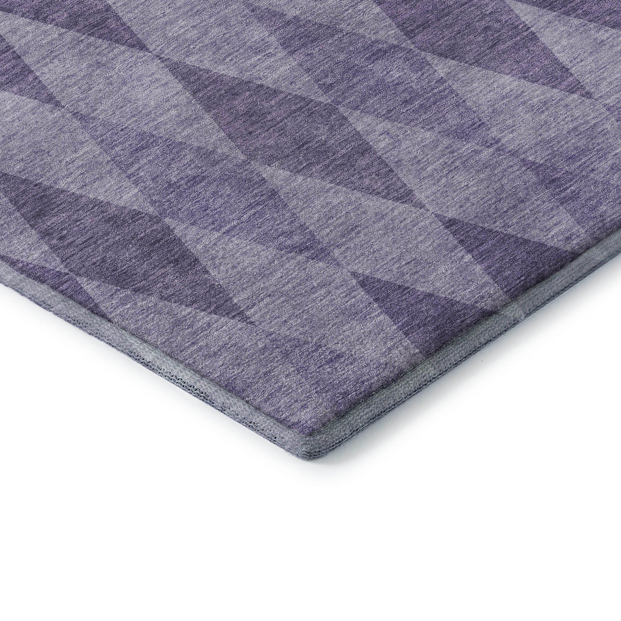Kathmandu Machine Washable Transitional Purple Rug 1'8" x 2'6" #shape_Rectangle