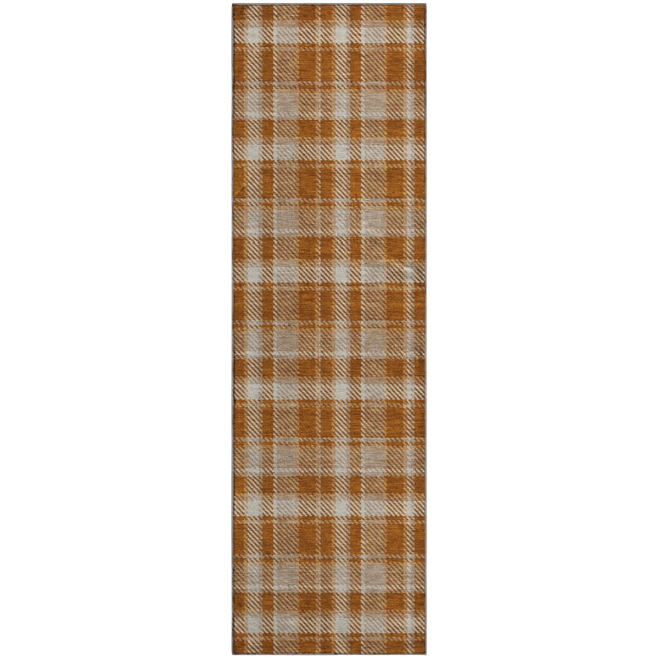 Luang Prabang Machine Washable Transitional Paprika Orange Rug 2'3" x 7'6" #shape_Runner