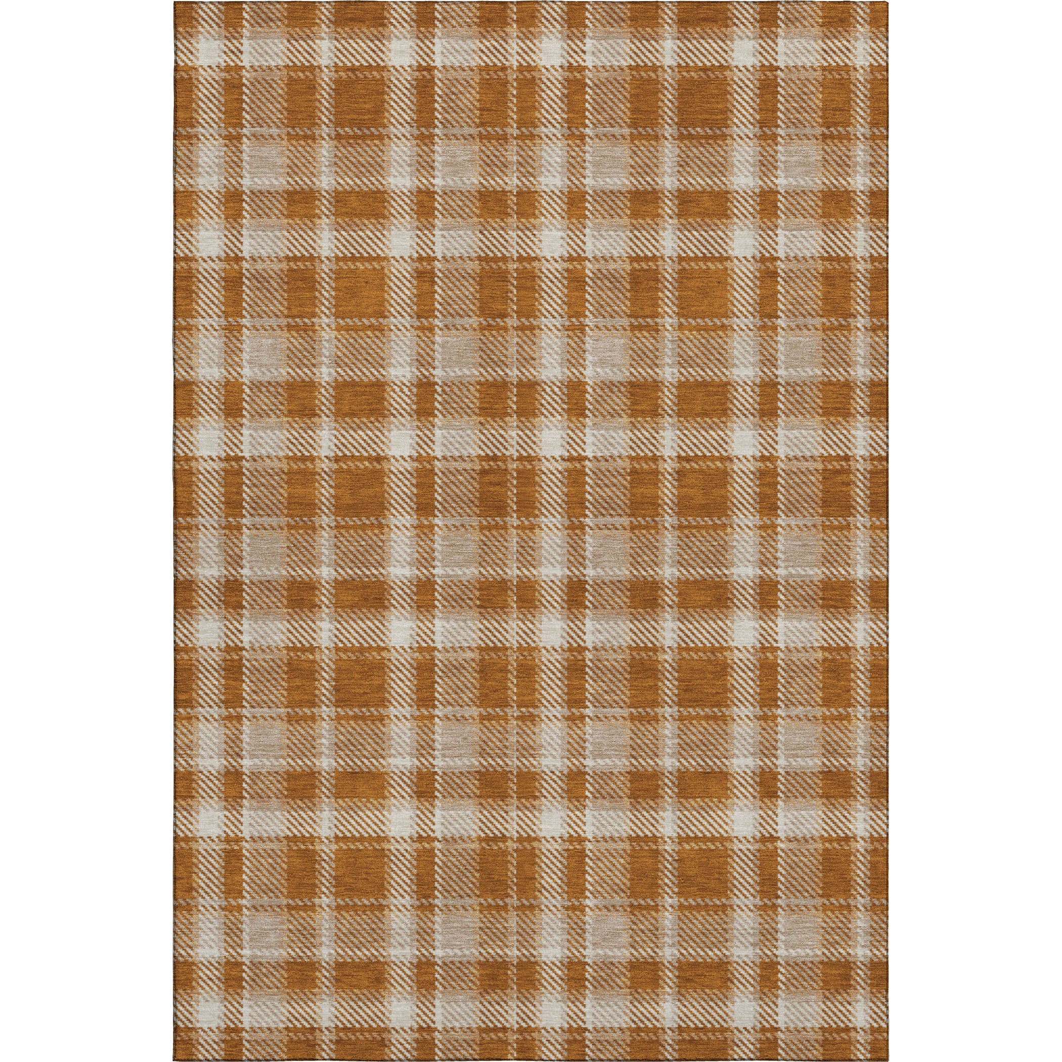 Luang Prabang Machine Washable Transitional Paprika Orange Rug 2'6" x 3'10" #shape_Rectangle