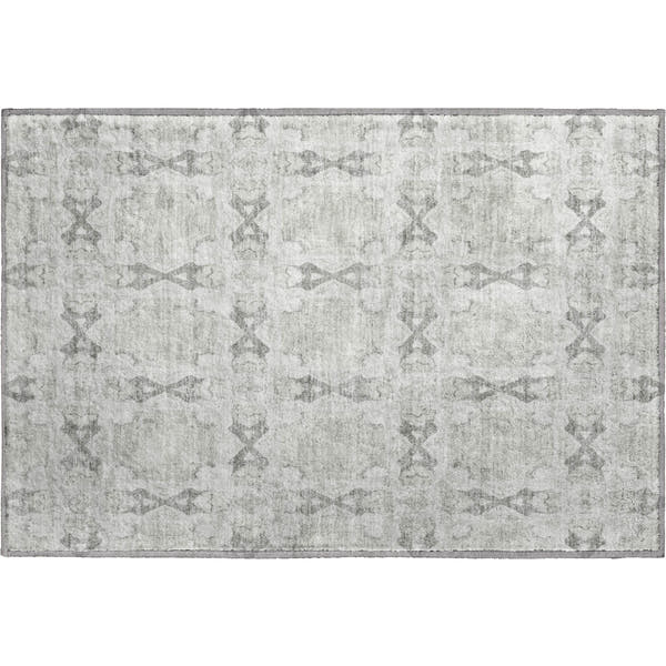Hoi An Machine Washable Transitional Ivory Rug 1'8" x 2'6"