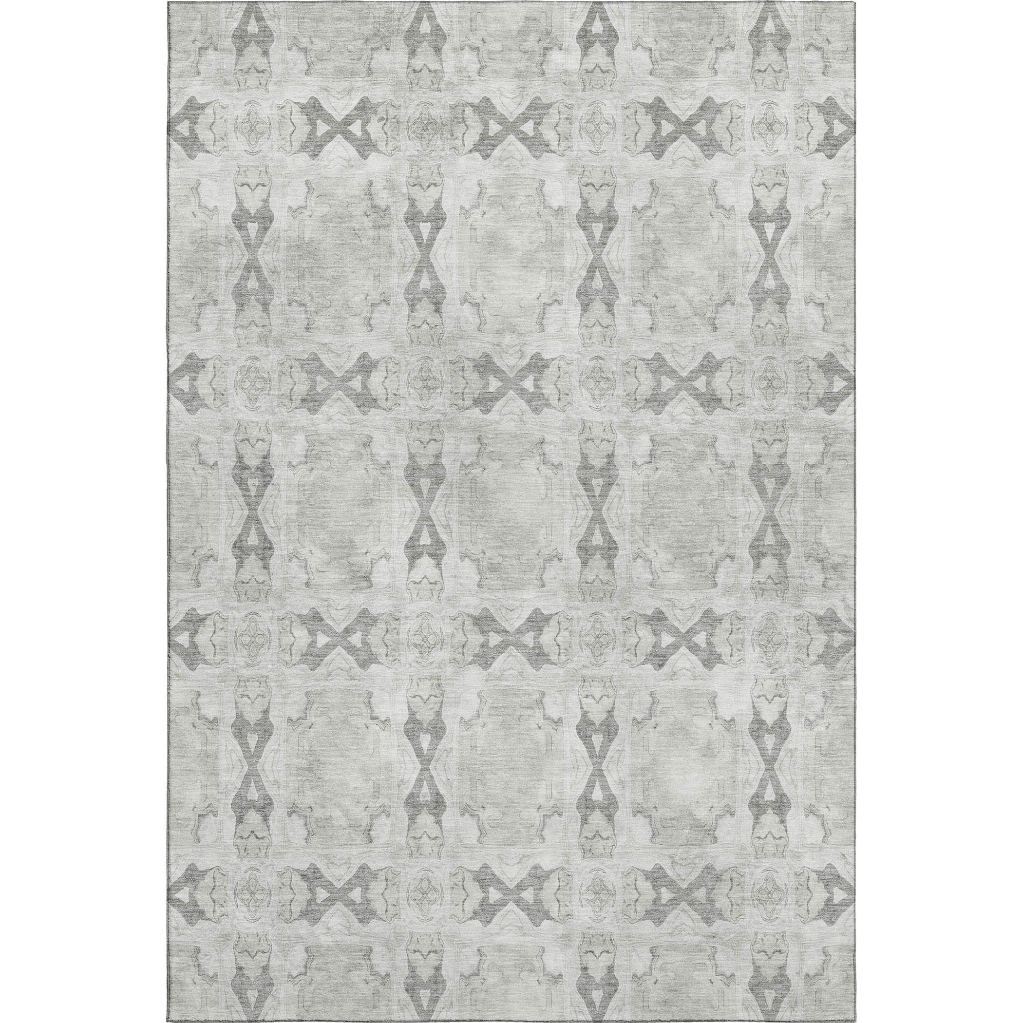 Hoi An Machine Washable Transitional Ivory Rug 2'6" x 3'10" #shape_Rectangle