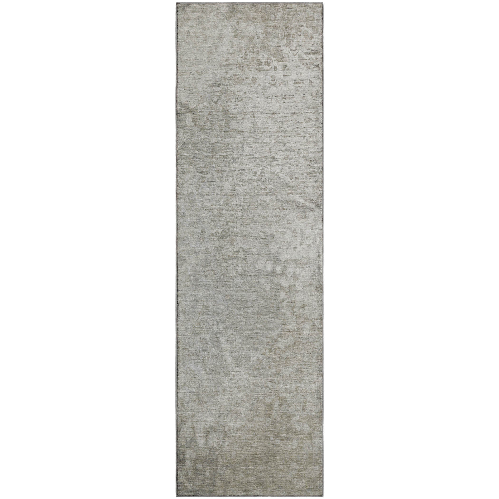 Kotor Machine Washable Transitional Beige Brown Rug 2'3" x 7'6" #shape_Runner
