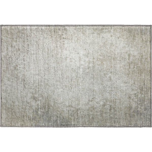 Kotor Machine Washable Transitional Beige Brown Rug 1'8" x 2'6"