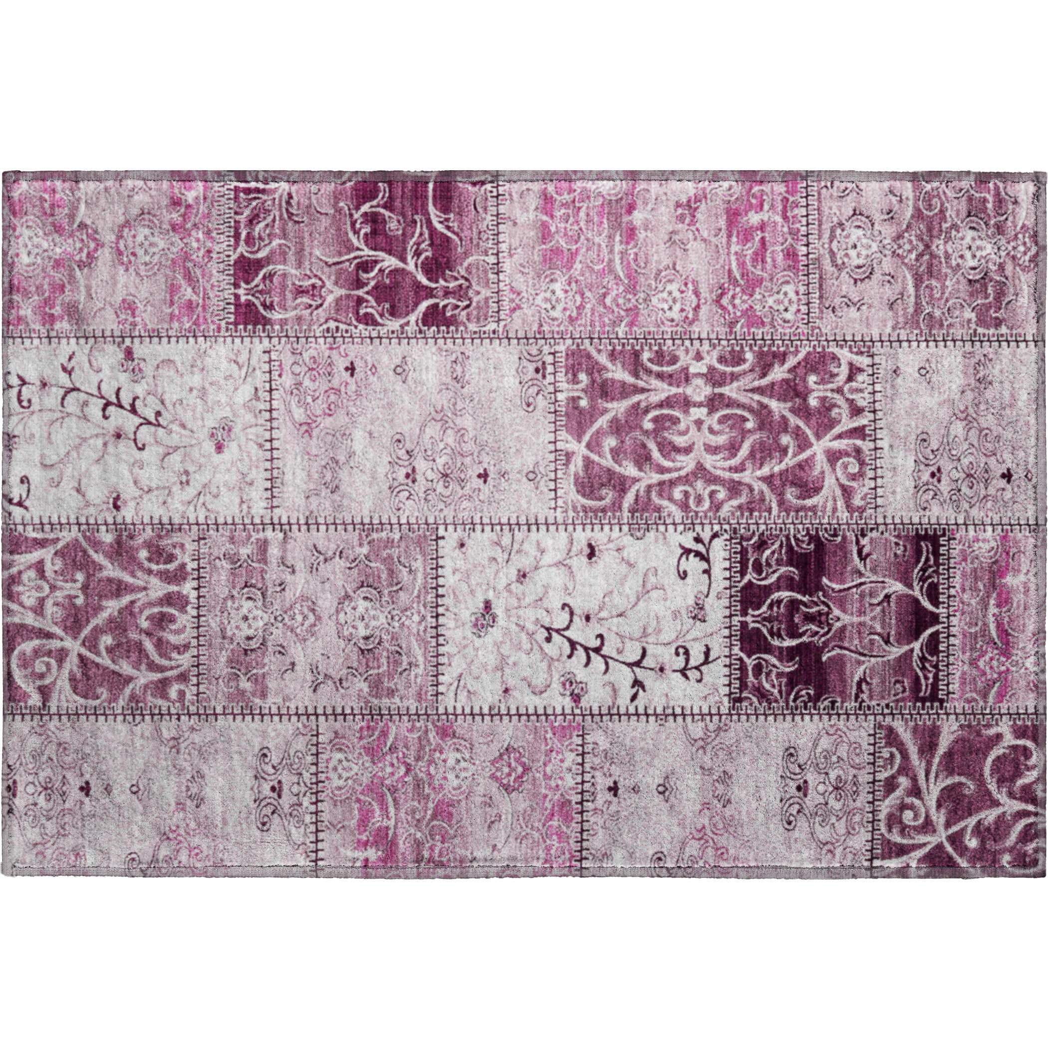 Jaipur Machine Washable Transitional Burgundy Red Rug 1'8" x 2'6" #shape_Rectangle