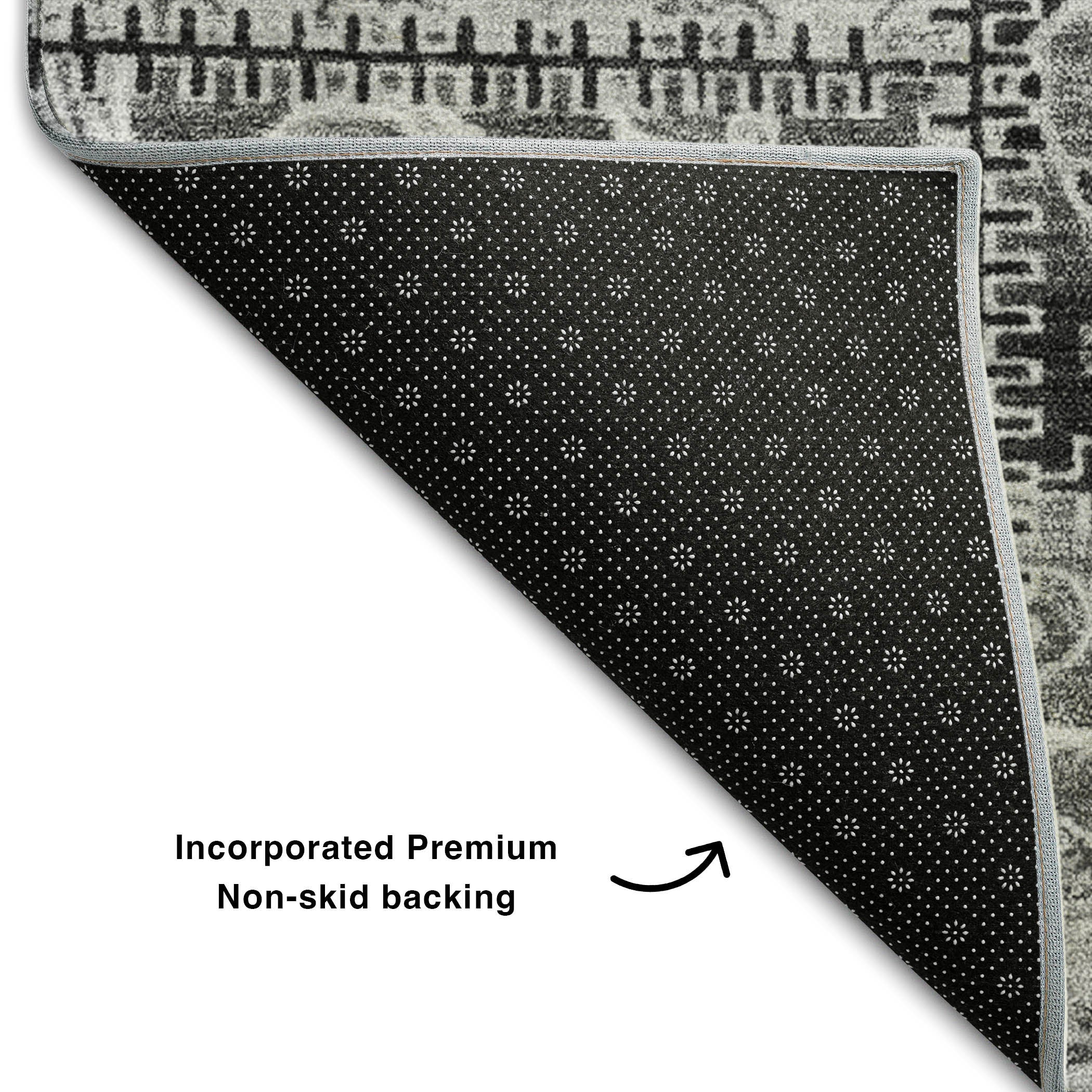 Jaipur Machine Washable Transitional Gray Rug 1'8" x 2'6" #shape_Rectangle
