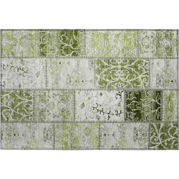 Jaipur Machine Washable Transitional Green Rug 1'8" x 2'6"
