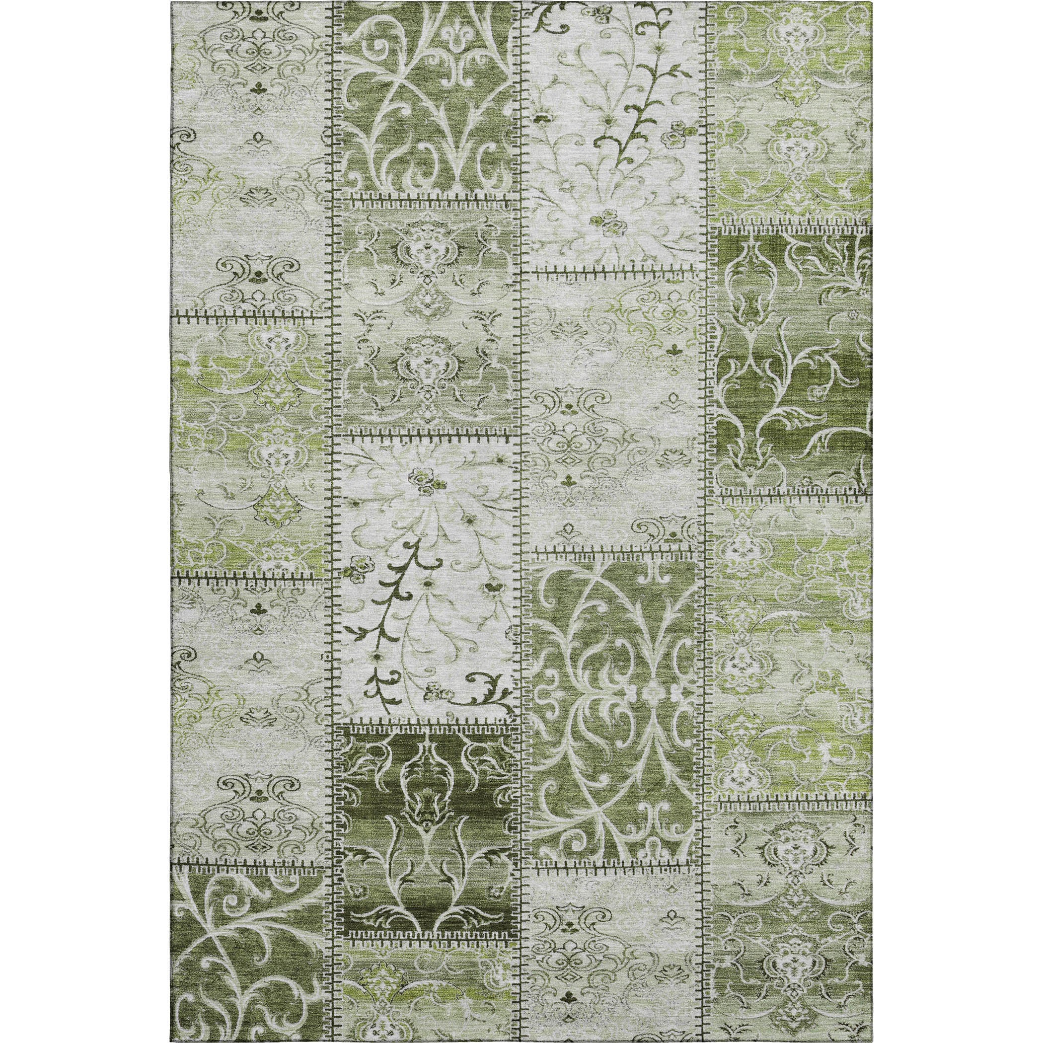 Jaipur Machine Washable Transitional Green Rug 2'6" x 3'10" #shape_Rectangle