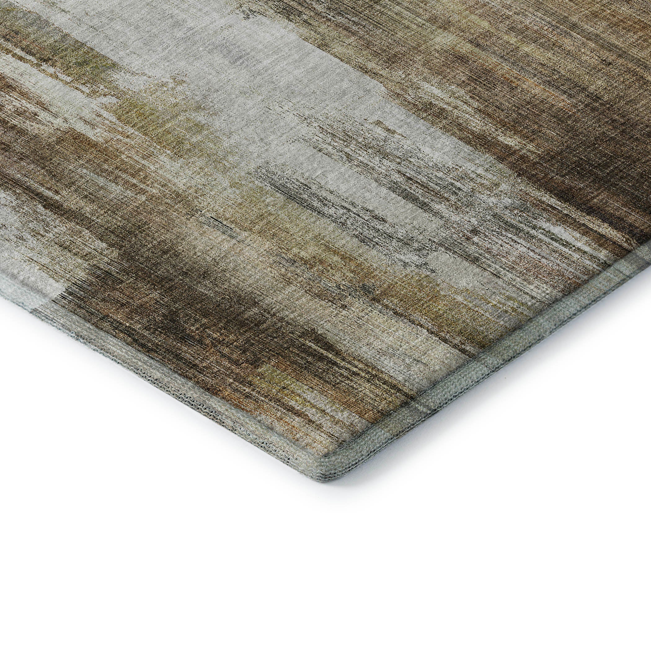 Reykjavik Machine Washable Transitional Chocolate Brown Rug 1'8" x 2'6" #shape_Rectangle
