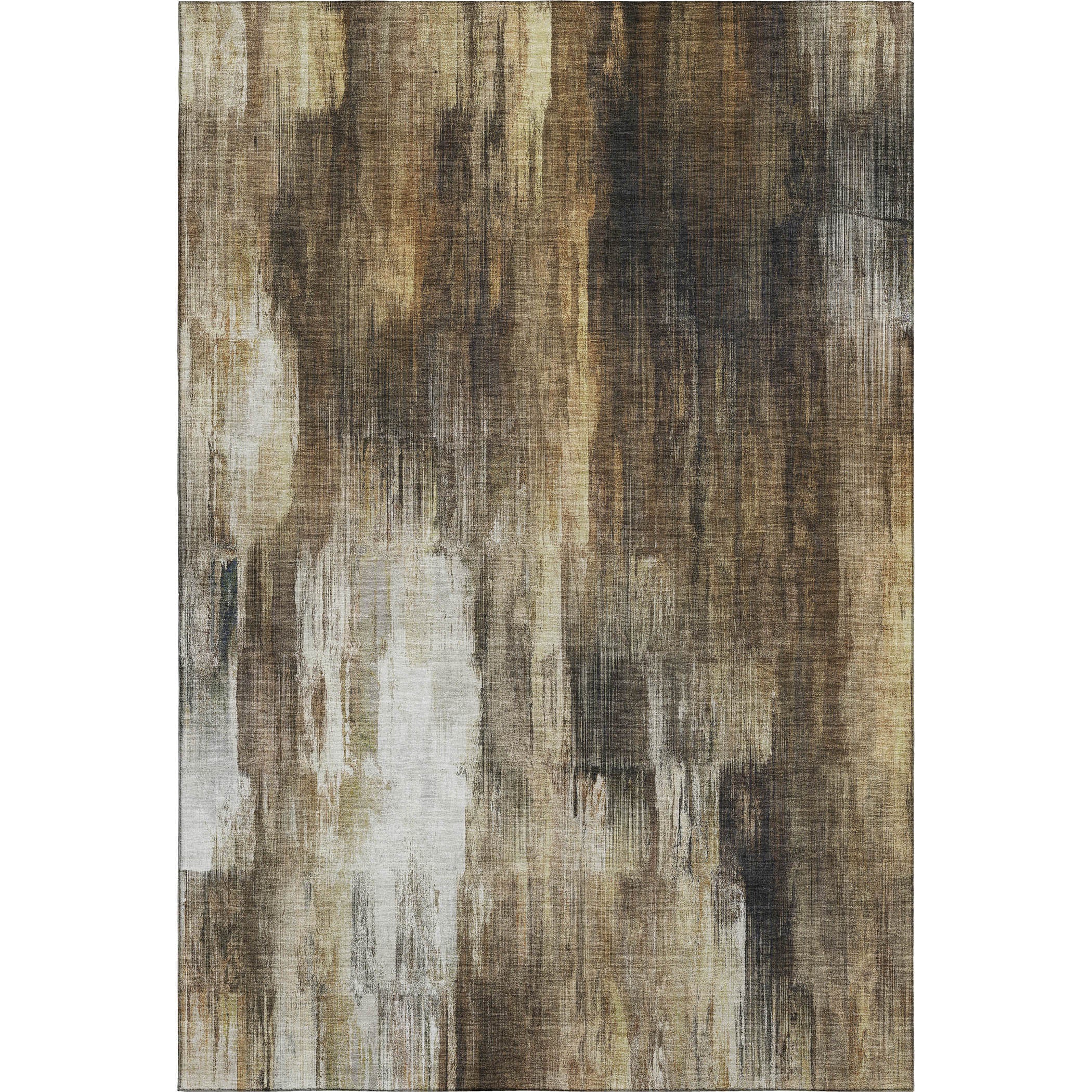 Reykjavik Machine Washable Transitional Chocolate Brown Rug 2'6" x 3'10" #shape_Rectangle