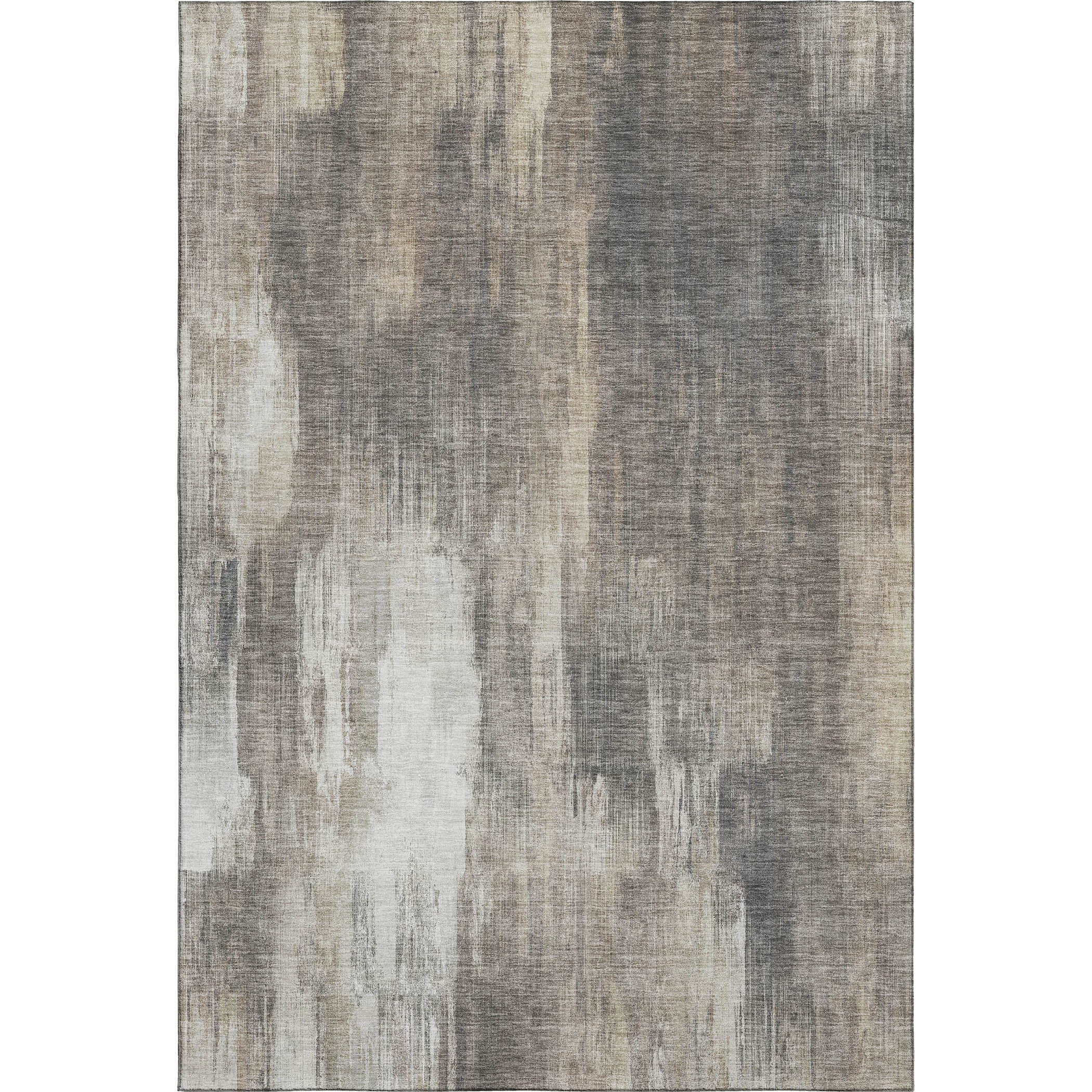 Reykjavik Machine Washable Transitional Taupe Brown Rug 2'6" x 3'10" #shape_Rectangle