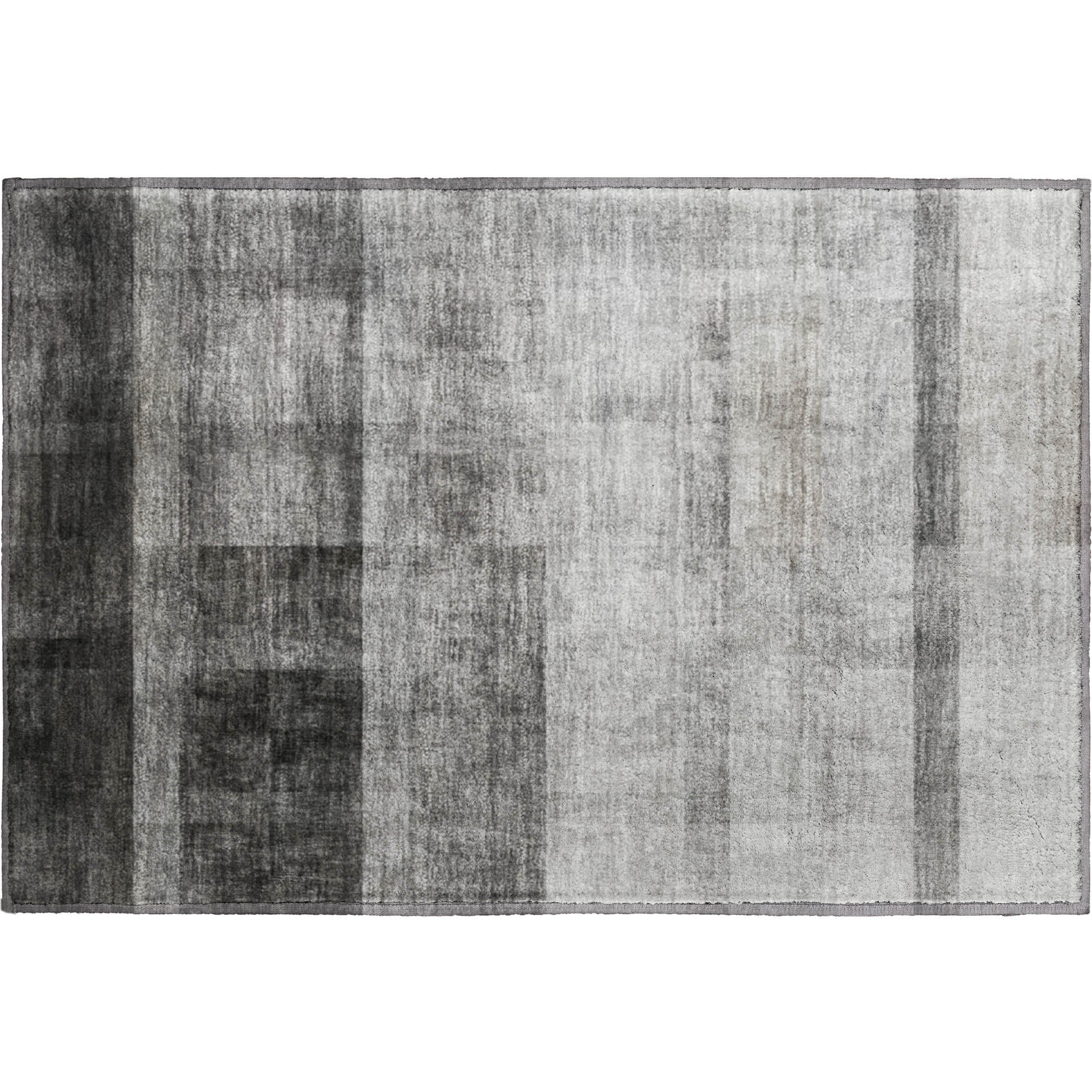 Lucerne Machine Washable Transitional Gray Rug 1'8" x 2'6" #shape_Rectangle